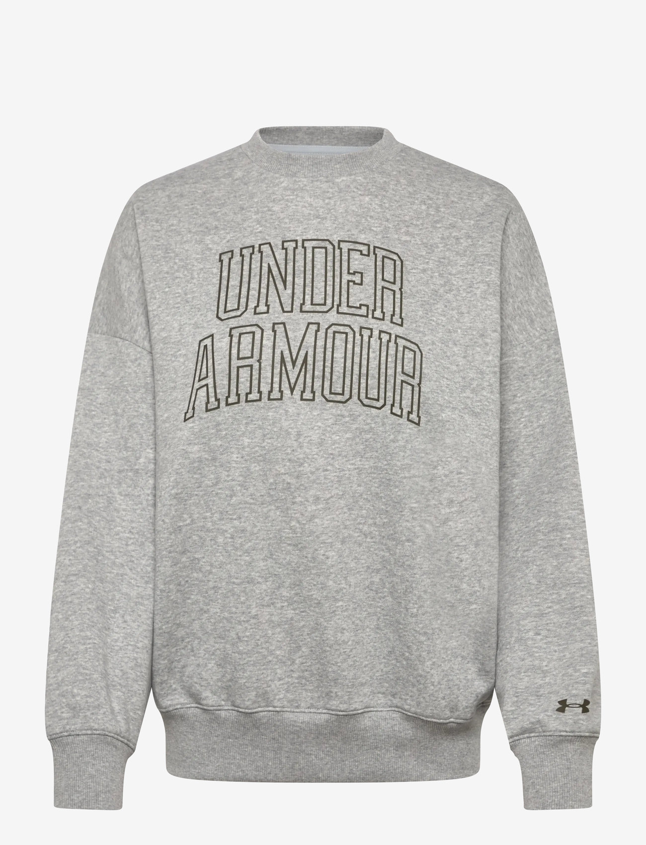 Under Armour - Rival Flc OS Varsity Crew - naised - halo gray light heather - 0