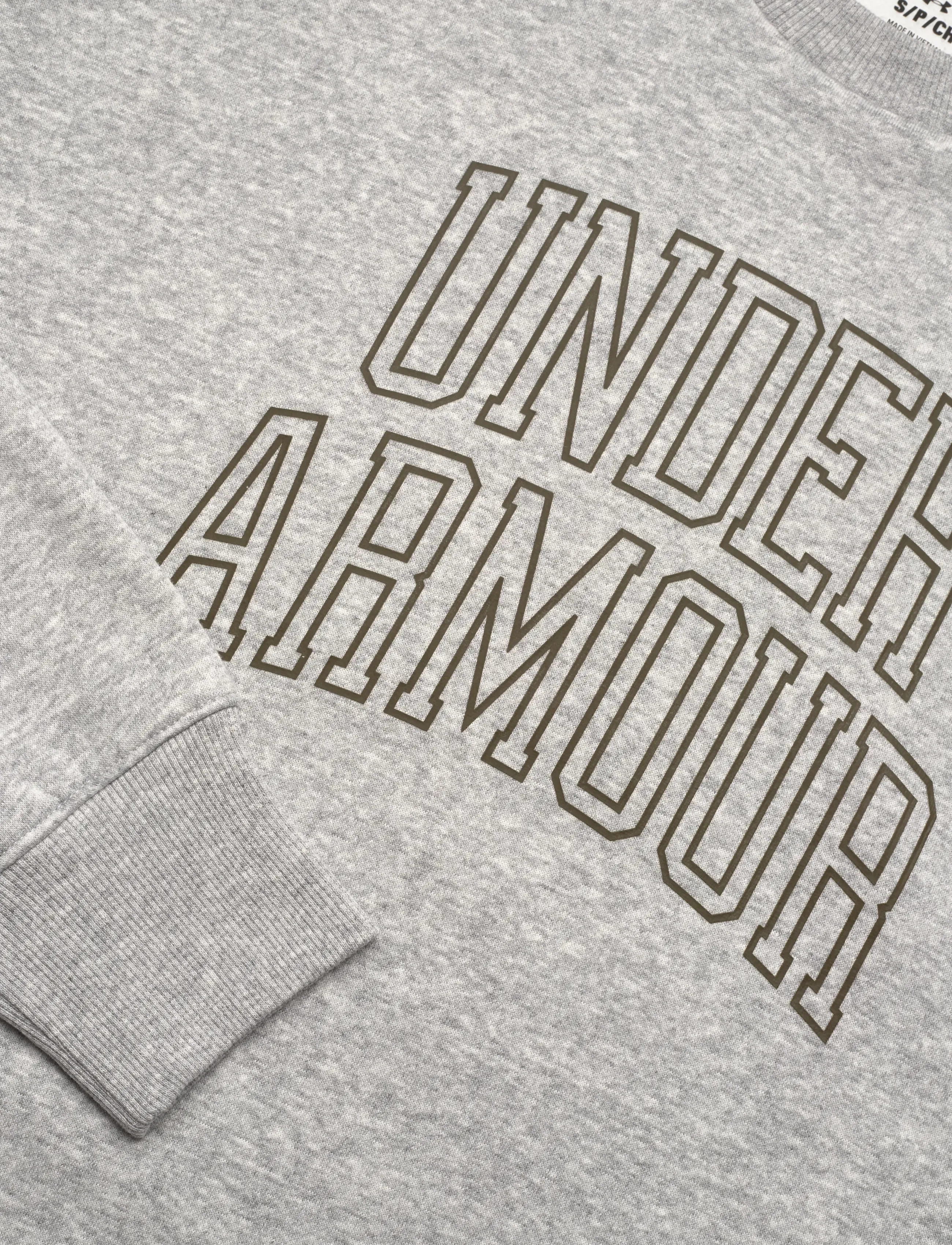 Under Armour - Rival Flc OS Varsity Crew - dressipluusid - halo gray light heather - 4