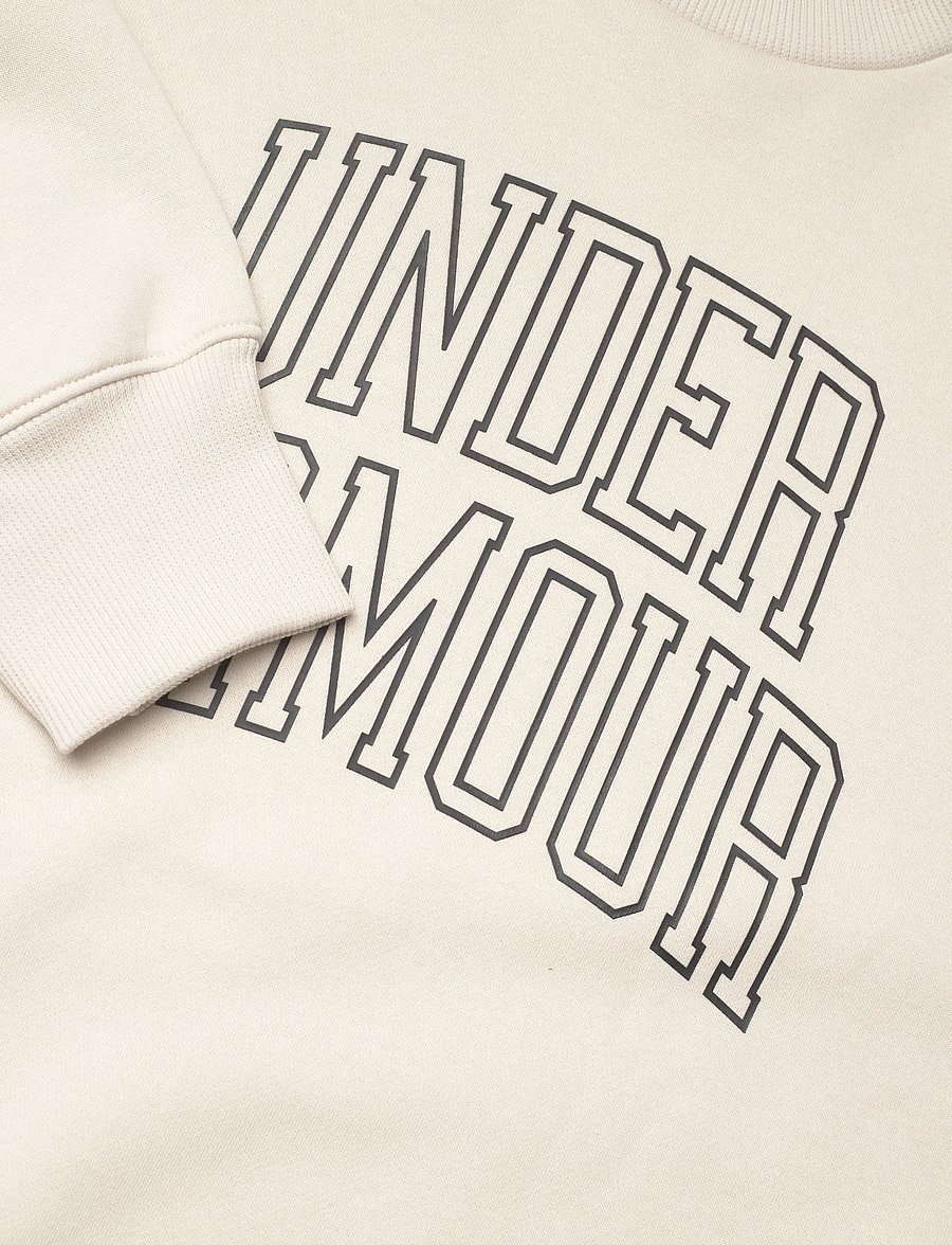 Under Armour - Rival Flc OS Varsity Crew - sweatshirts - summit white - 2