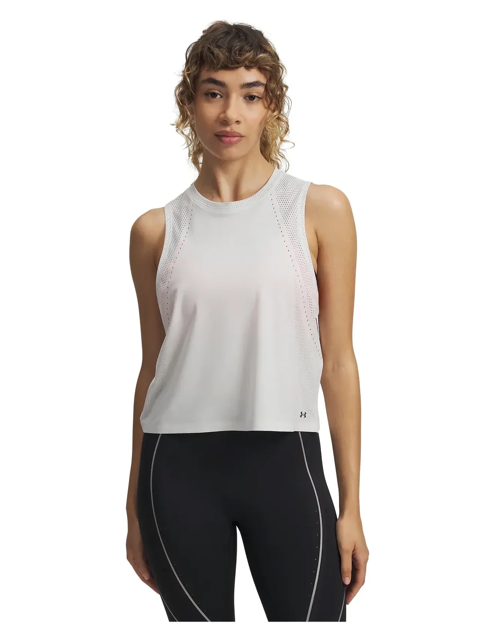 Under Armour - UA Halo Vent SL - tank tops - distant gray - 0