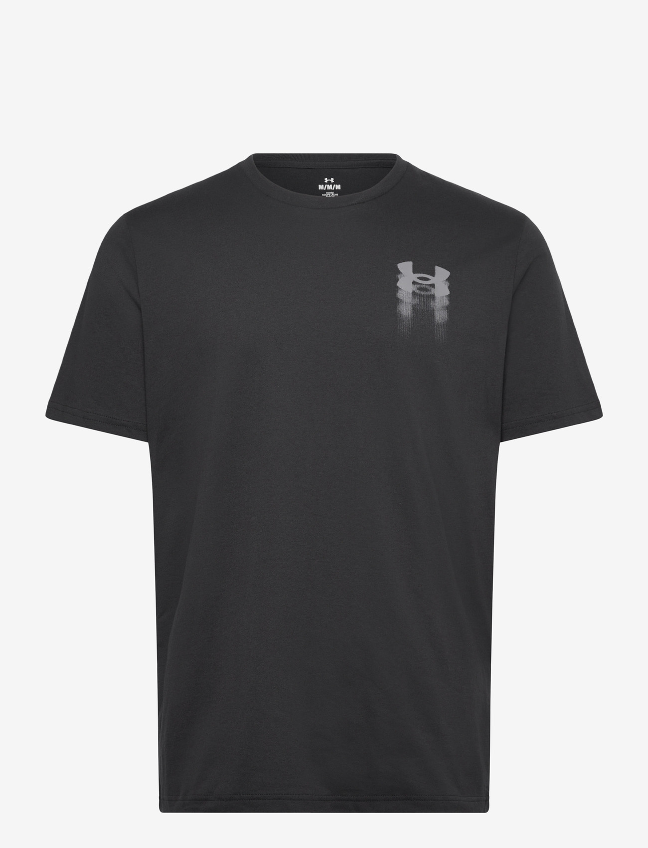Under Armour - UA M BLUR LOGO SS - tops & t-shirts - black - 1