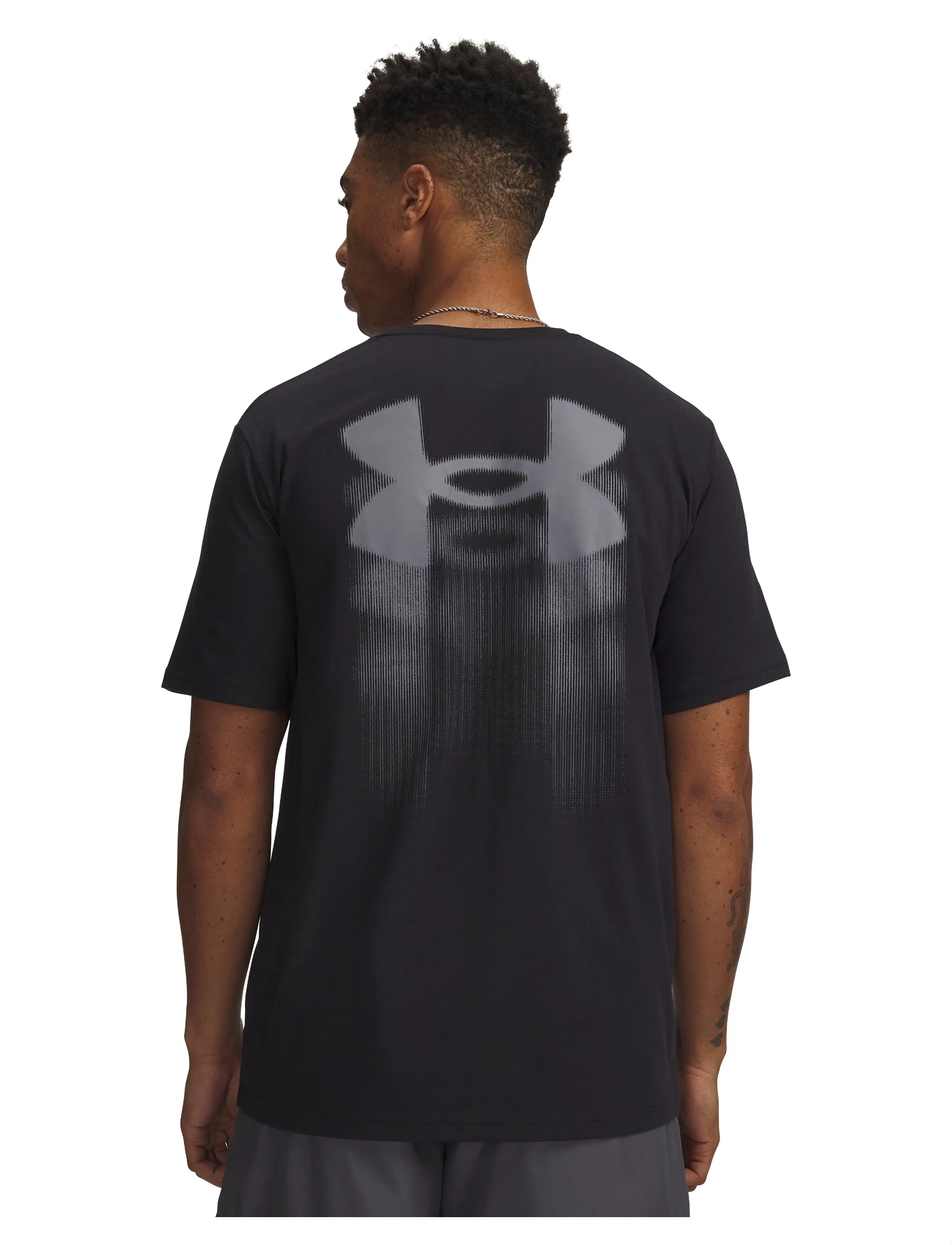 Under Armour - UA M BLUR LOGO SS - t-shirts - black - 3