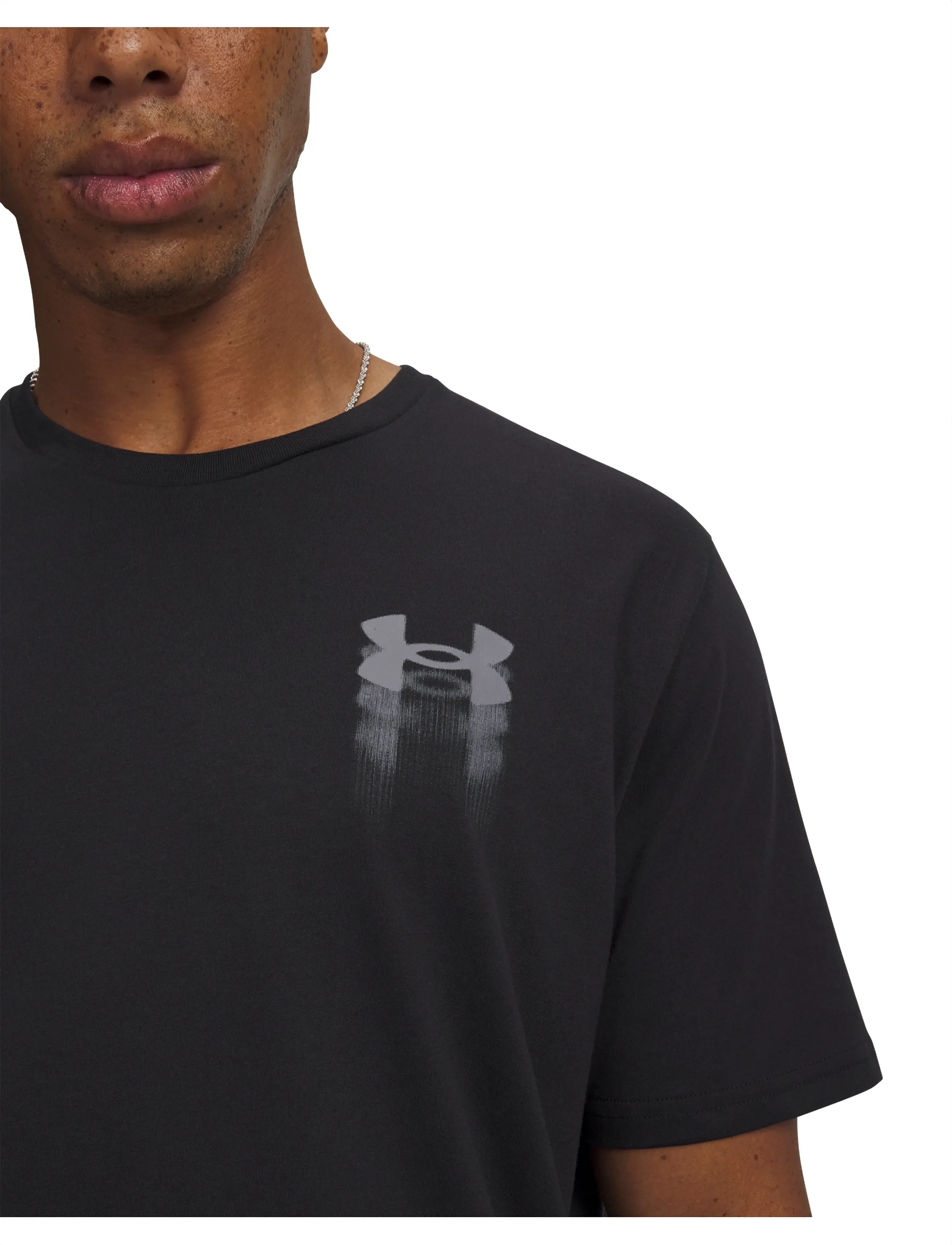 Under Armour - UA M BLUR LOGO SS - t-shirts - black - 4