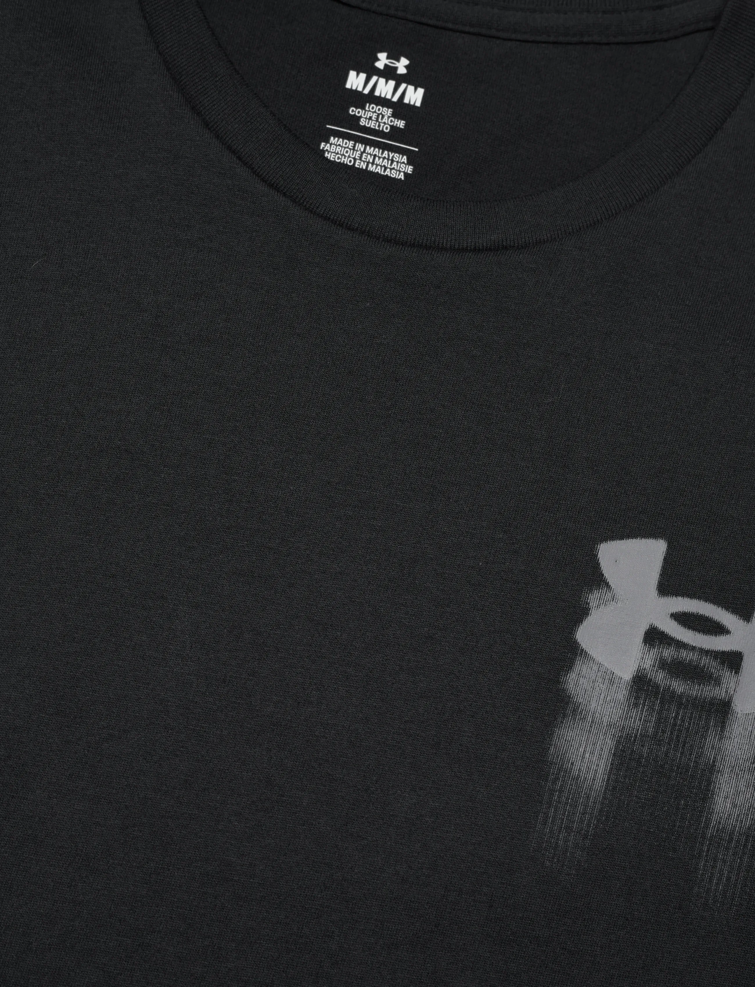 Under Armour - UA M BLUR LOGO SS - t-shirts - black - 5
