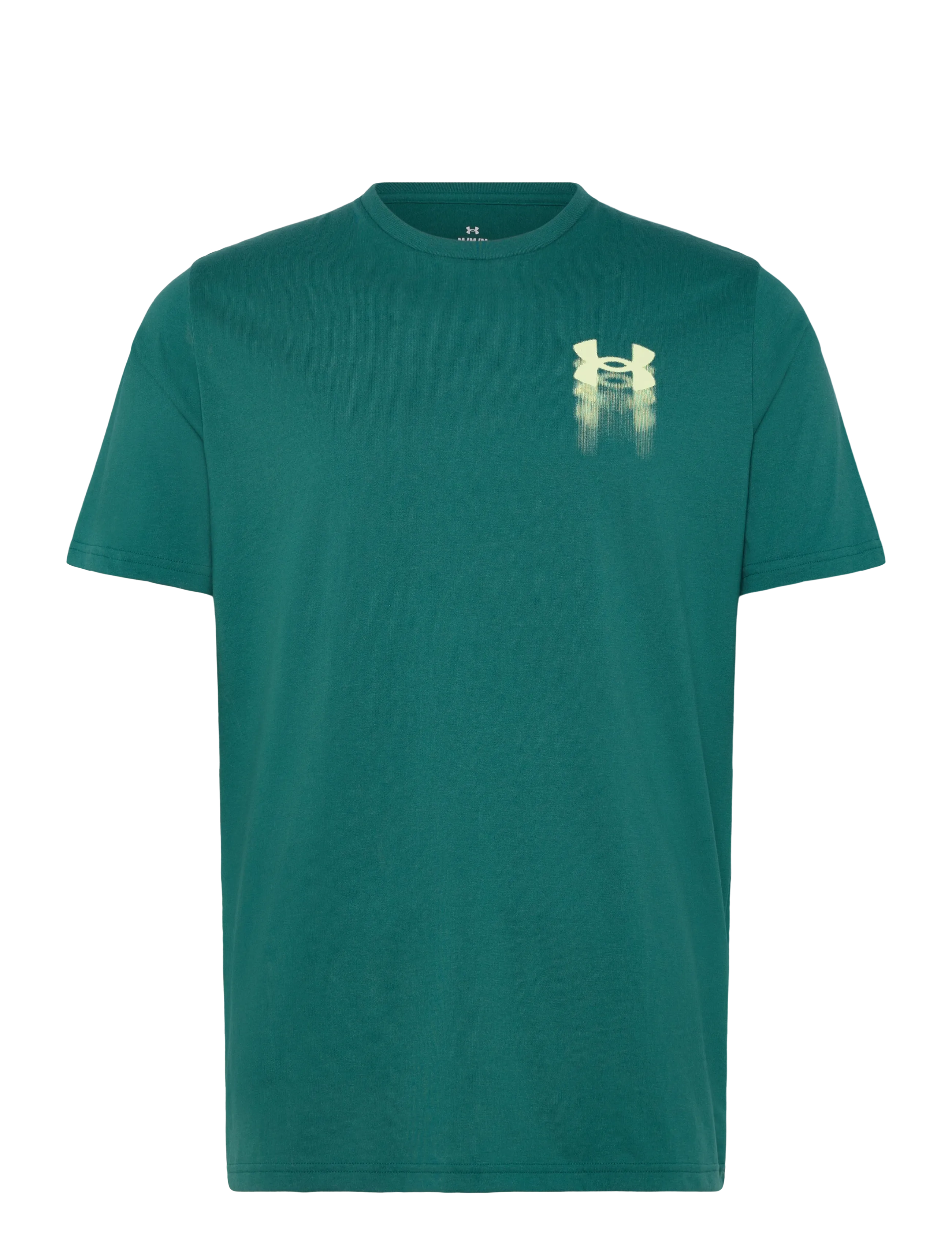 Under Armour UA M BLUR LOGO SS - T-shirts - RACK GREEN / green