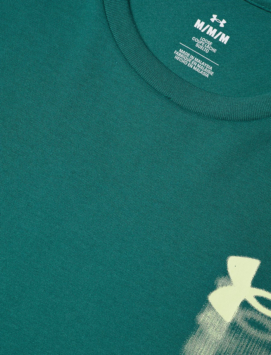Under Armour - UA M BLUR LOGO SS - alussärgid ja t-särgid - rack green - 5