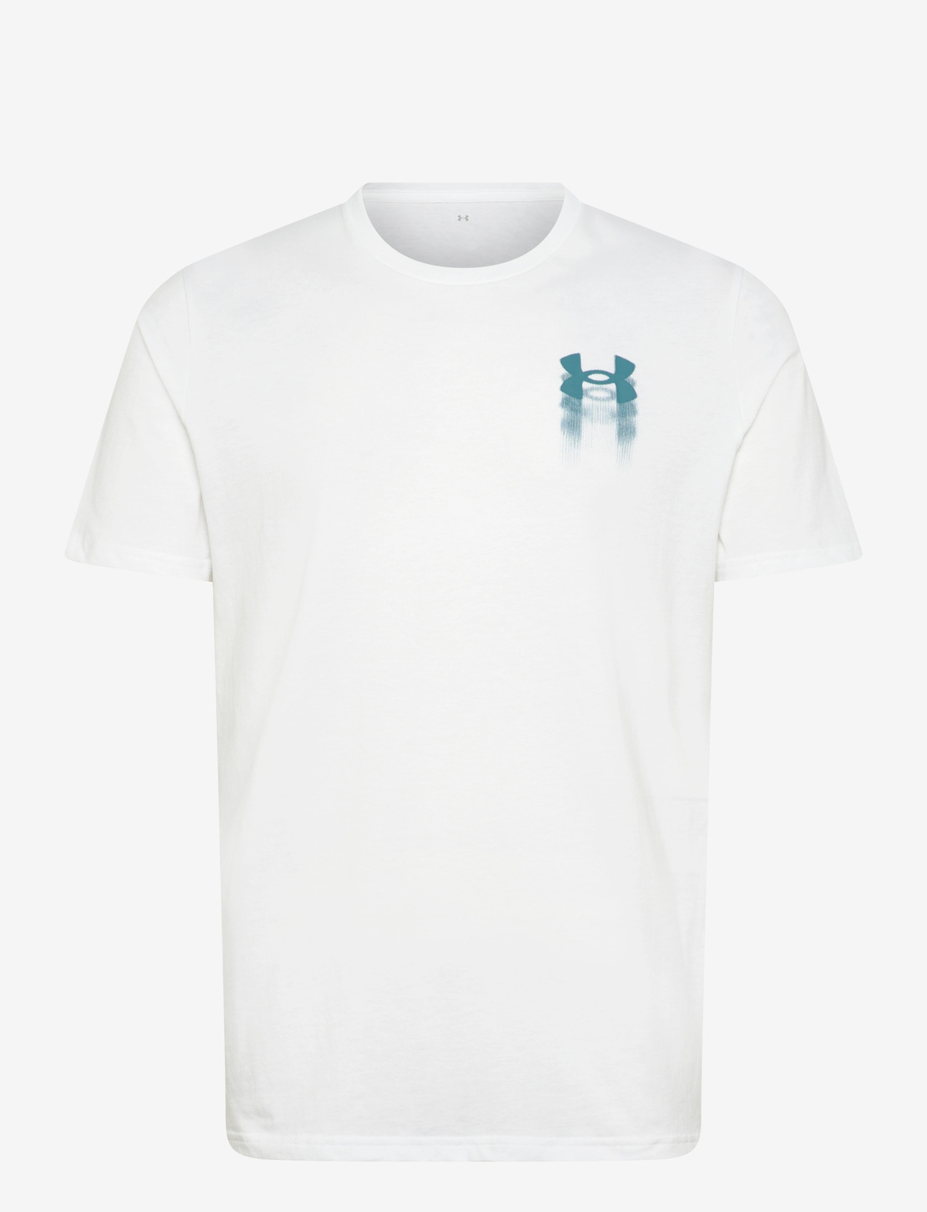 Under Armour - UA M BLUR LOGO SS - tops & t-shirts - white - 1