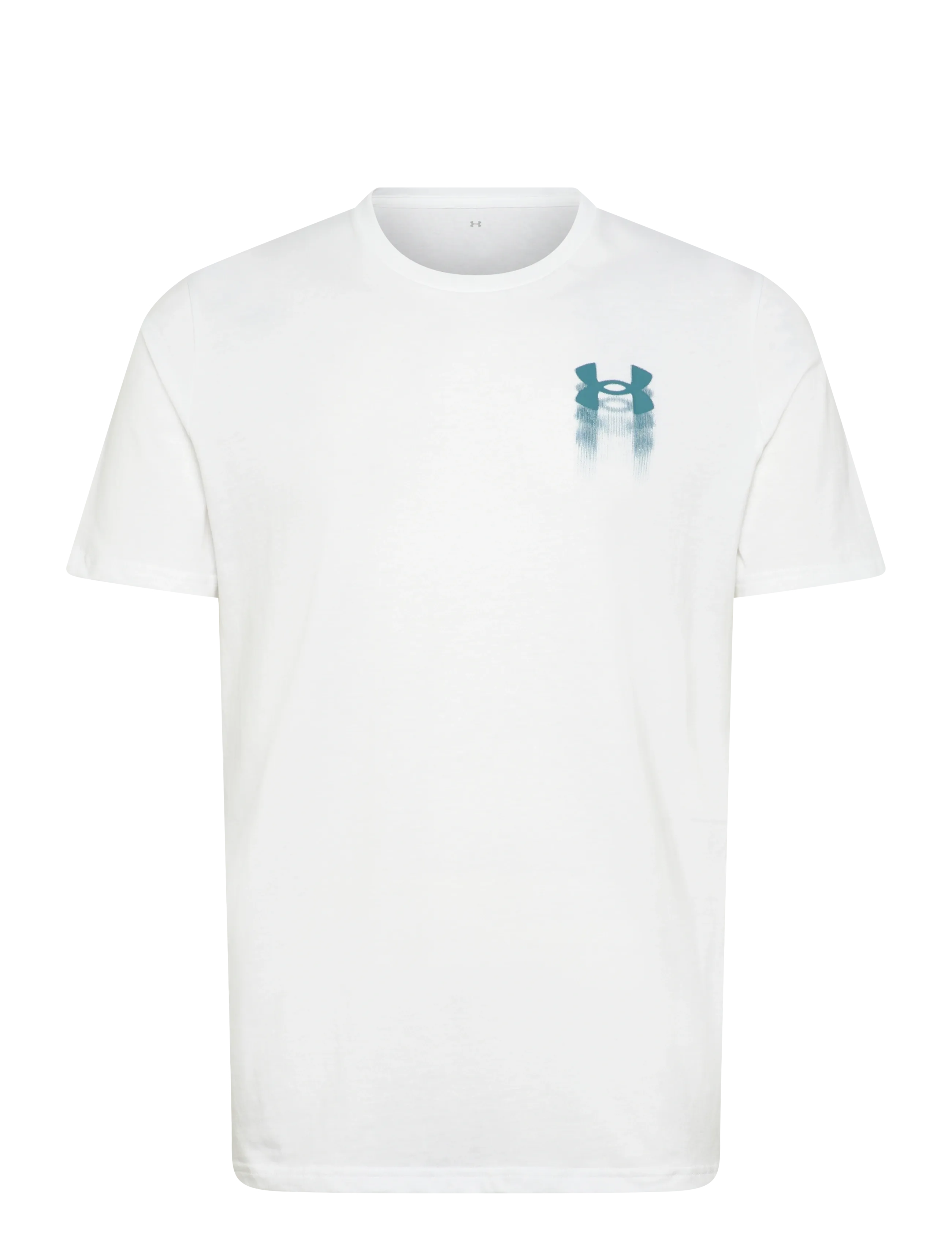 Under Armour UA M BLUR LOGO SS - T-paidat - WHITE / white