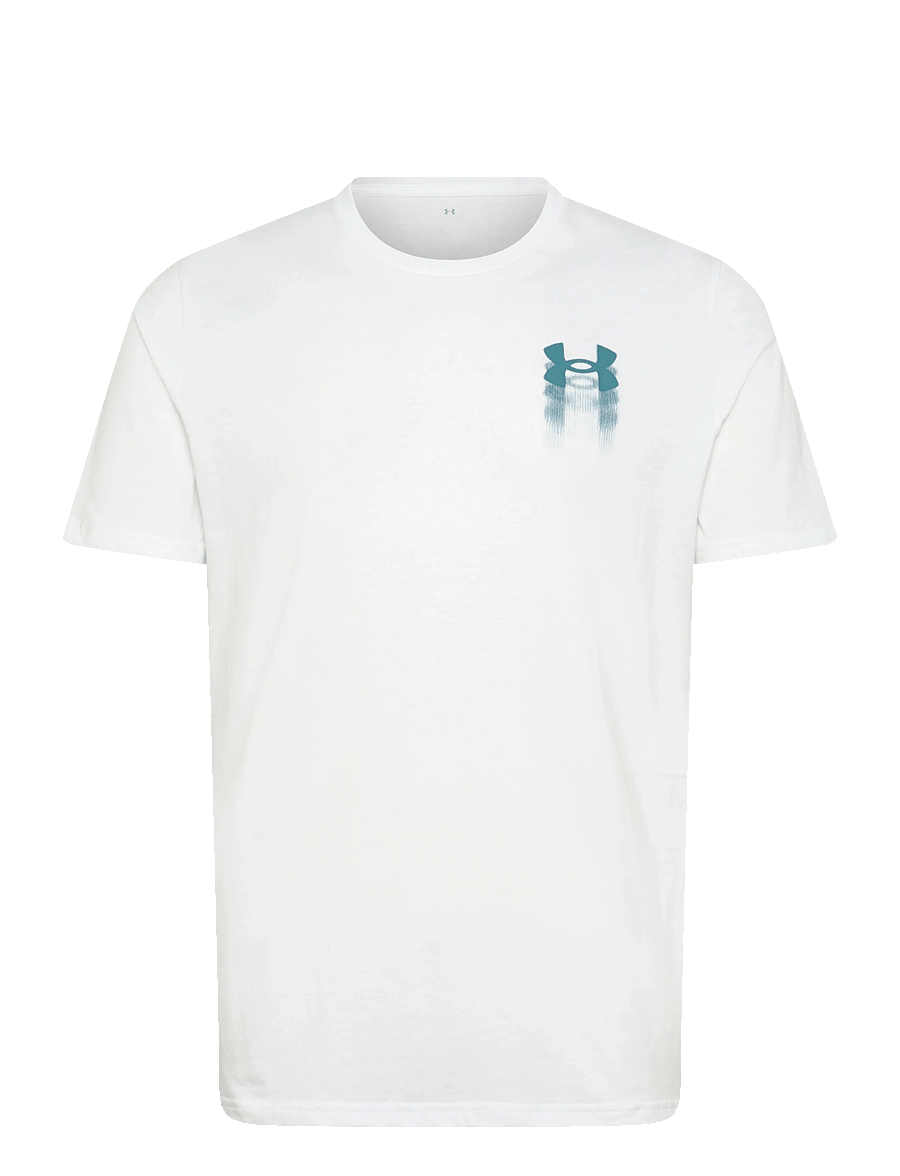 Under Armour - UA M BLUR LOGO SS - alussärgid ja t-särgid - white - 1