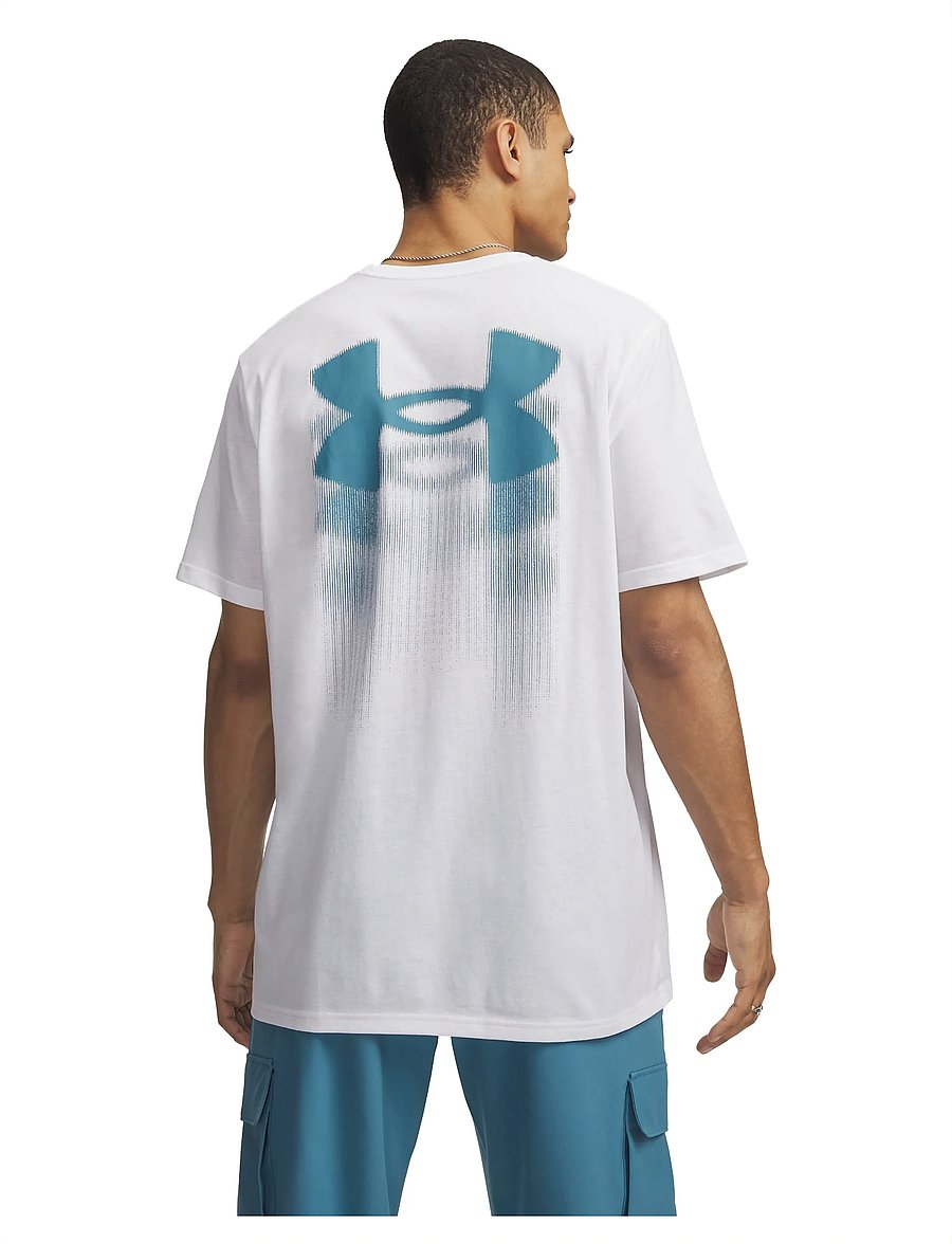 Under Armour - UA M BLUR LOGO SS - alussärgid ja t-särgid - white - 3