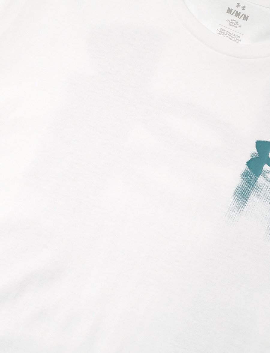 Under Armour - UA M BLUR LOGO SS - alussärgid ja t-särgid - white - 5