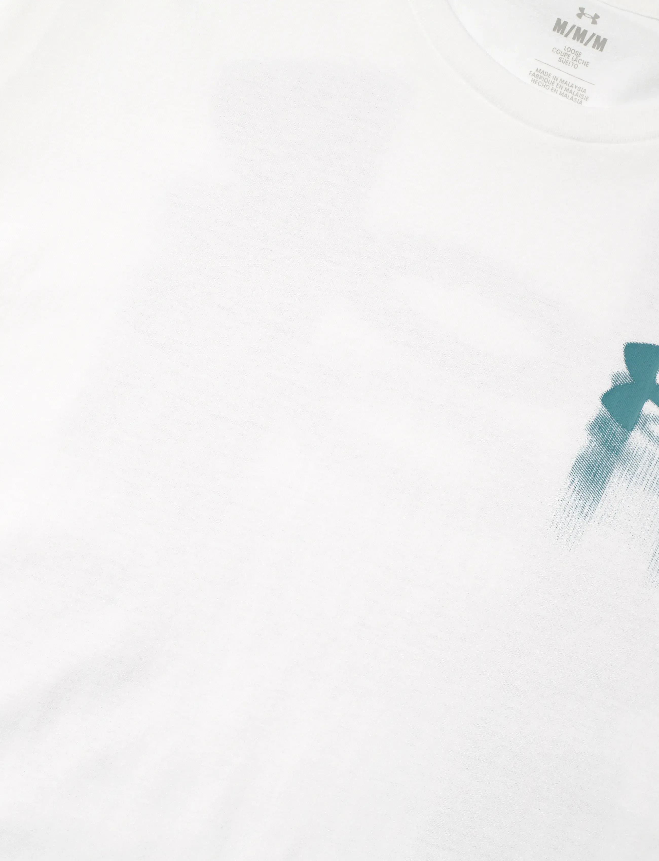 Under Armour - UA M BLUR LOGO SS - oberteile & t-shirts - white - 5