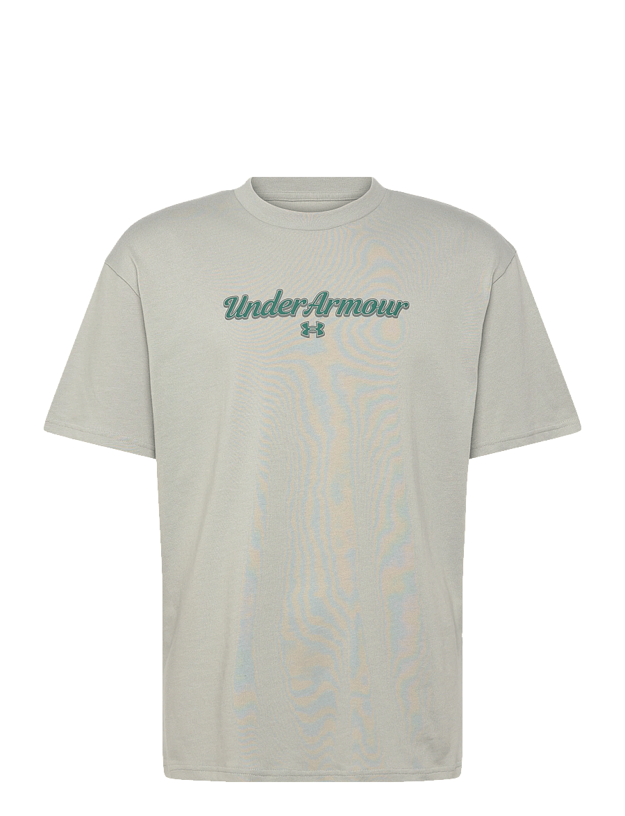 Under Armour - UA M HWT WM SS - t-shirts - titanium - 1