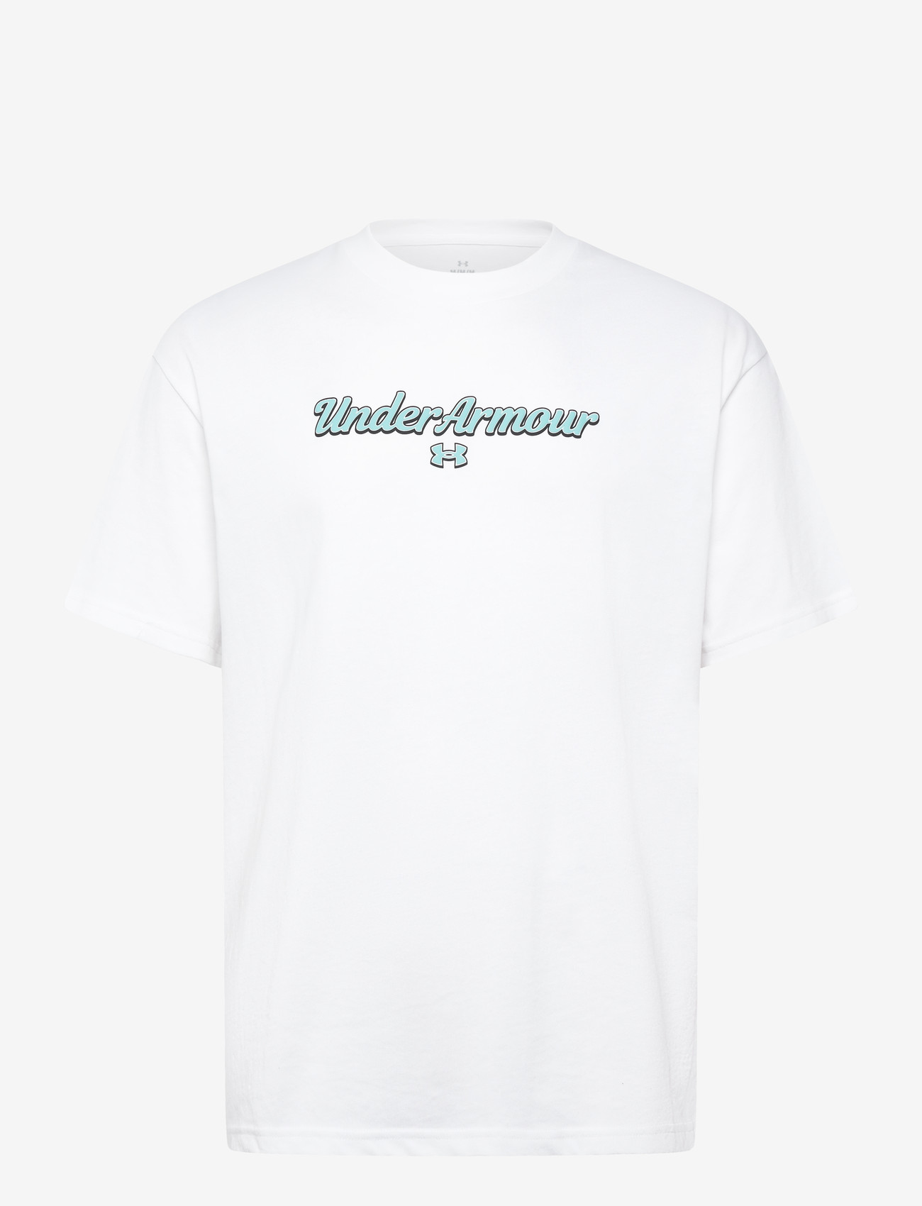 Under Armour - UA M HWT WM SS - t-shirts - white - 1