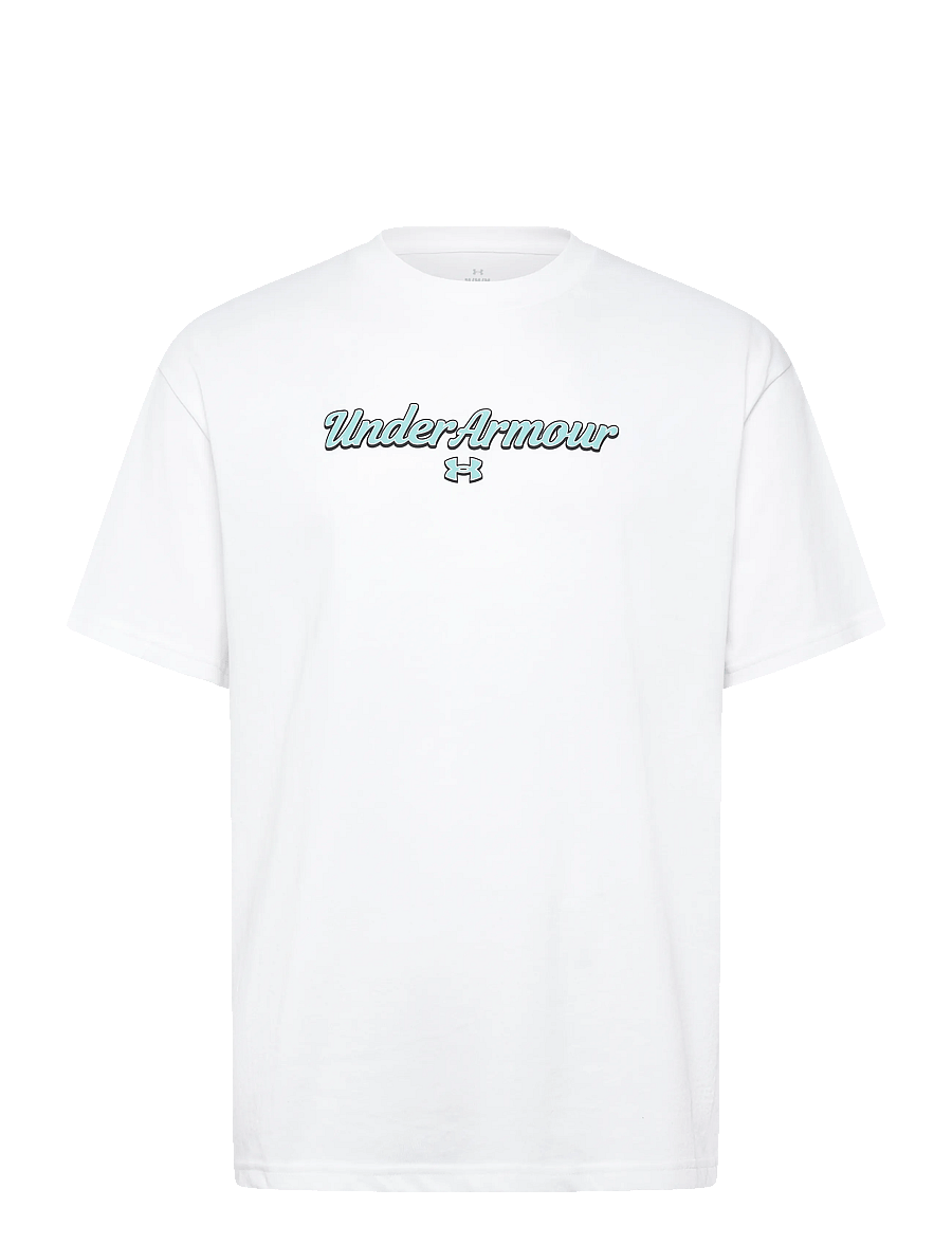 Under Armour - UA M HWT WM SS - oberteile & t-shirts - white - 1