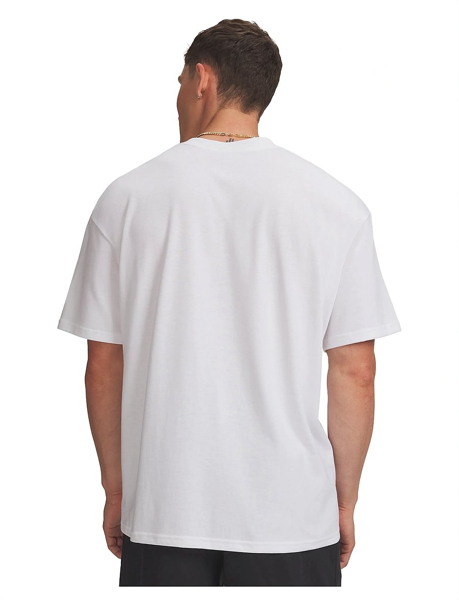 Under Armour - UA M HWT WM SS - oberteile & t-shirts - white - 3