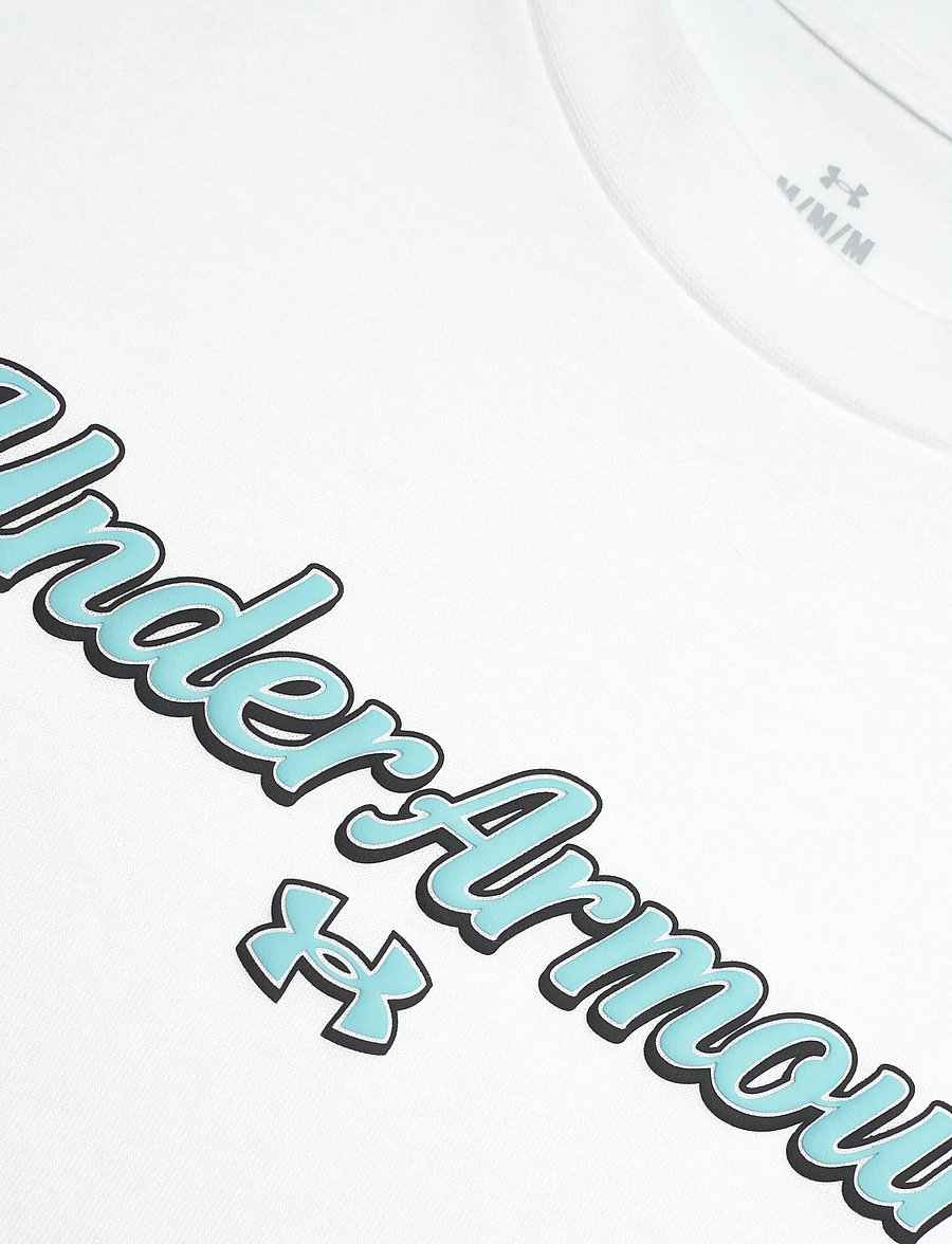 Under Armour - UA M HWT WM SS - oberteile & t-shirts - white - 5
