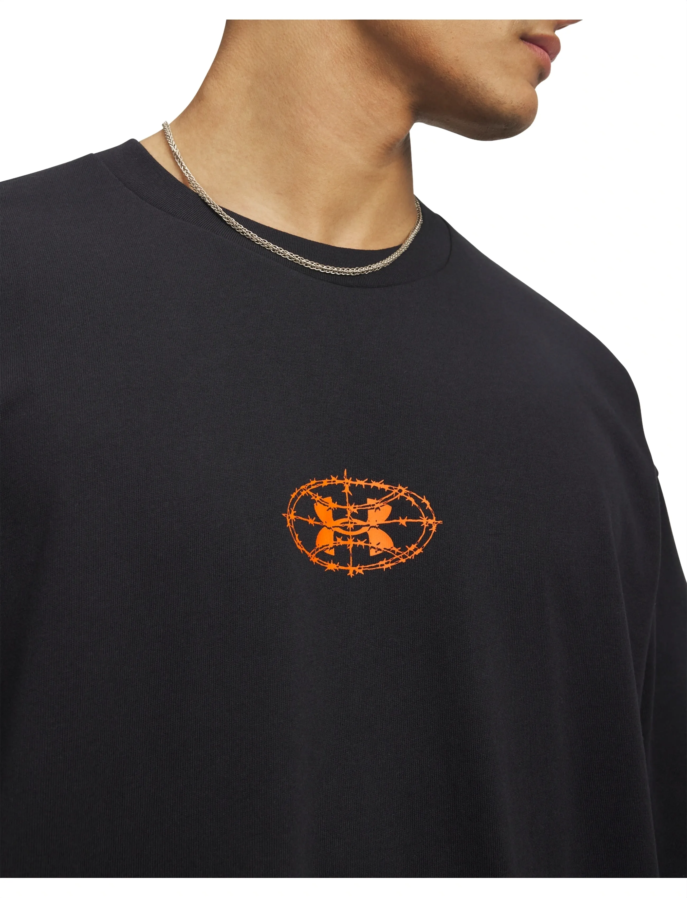 Under Armour - U M HWT HOOPS PHOTOREAL SS - t-shirts - black - 4