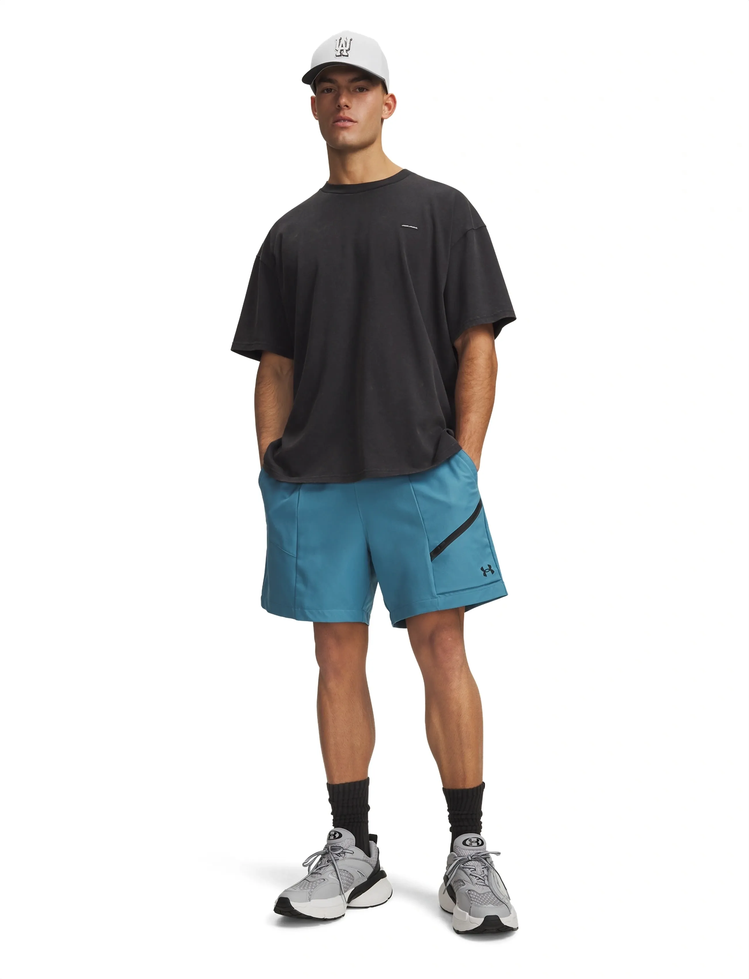 Under Armour - UA Unstoppable Woven Shorts - lühikesed treeningpüksid - boundless blue - 4