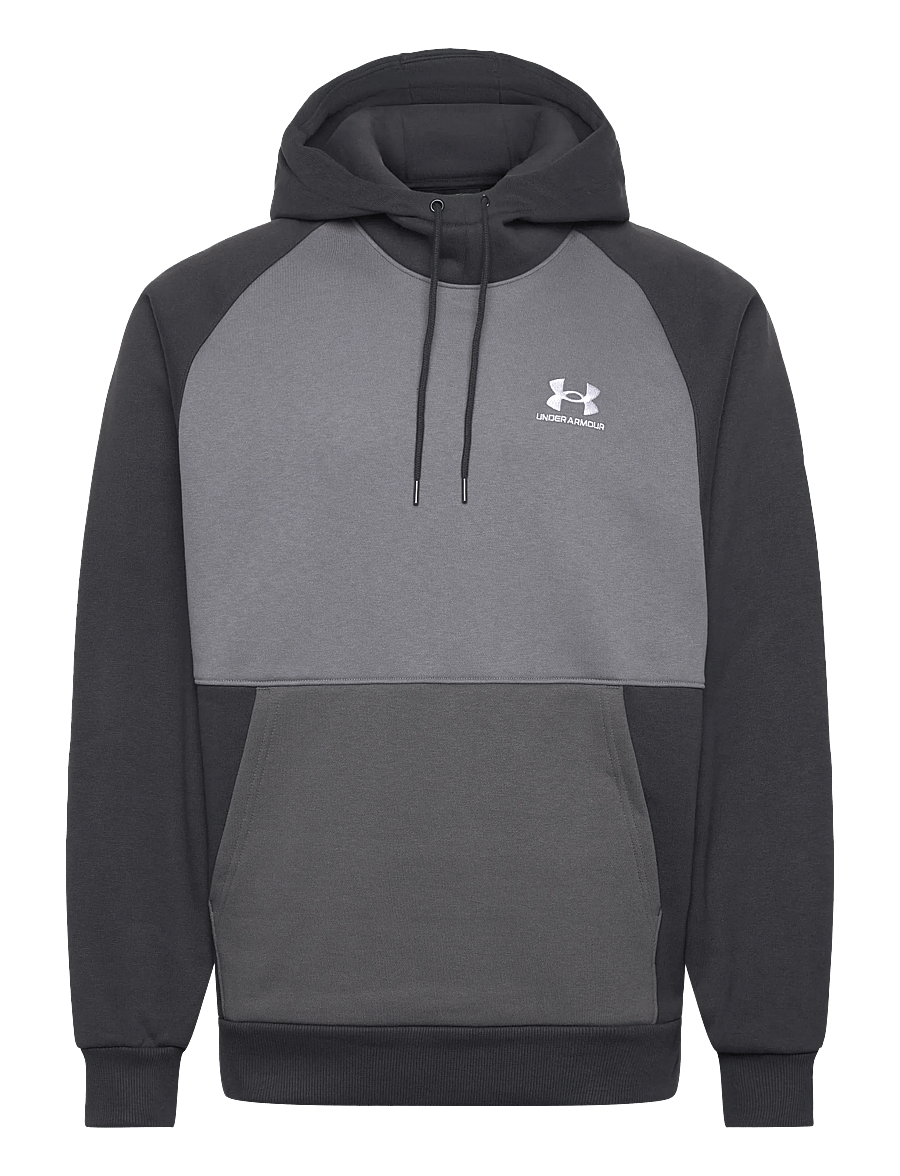 Under Armour - UA Icon HW Colorblocked Hdy - hættetrøjer - anthracite - 1