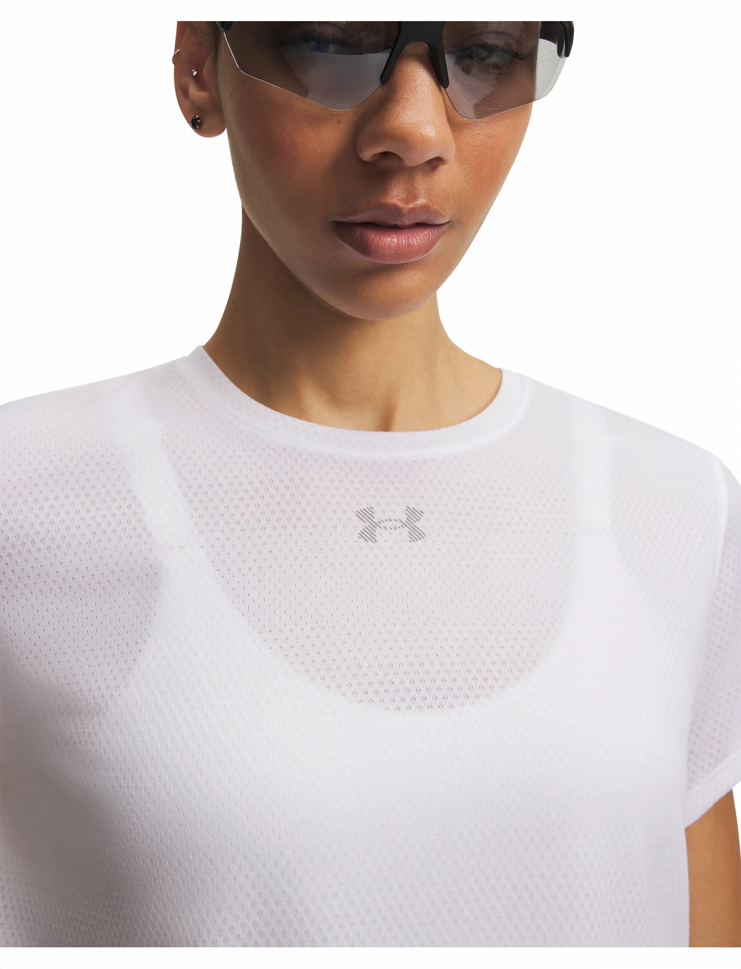 Under Armour - UA Velociti Shortsleeve - t-shirts - white - 4