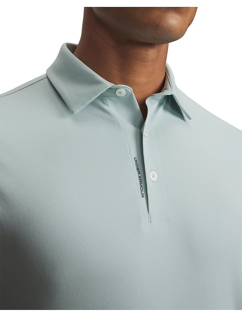 Under Armour - UA Drive Bonded Polo - toppar & t-shirts - enamel blue - 4