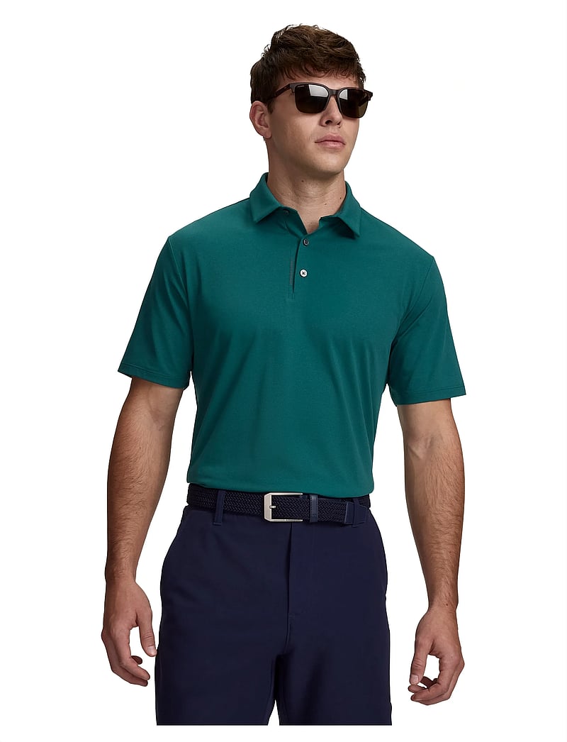 Under Armour - UA Drive Bonded Polo - toppar & t-shirts - rack green - 0