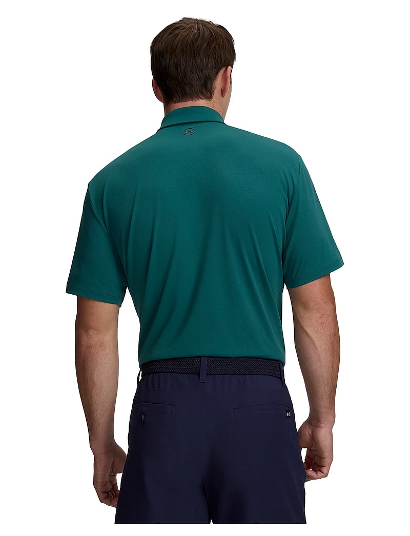 Under Armour - UA Drive Bonded Polo - toppar & t-shirts - rack green - 3