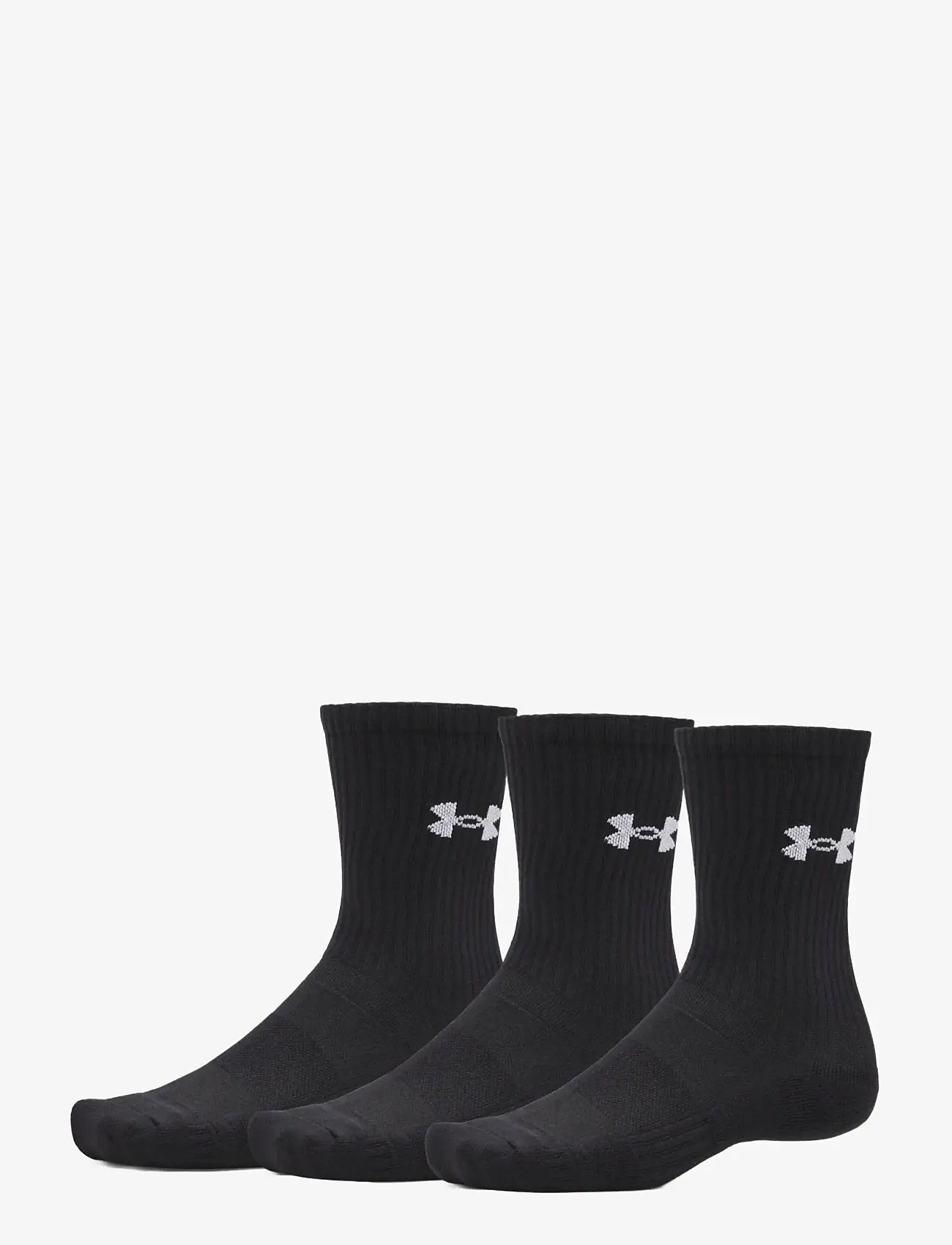 Under Armour - UA Performance Cotton 3p Crw - sportstrømper - black - 0