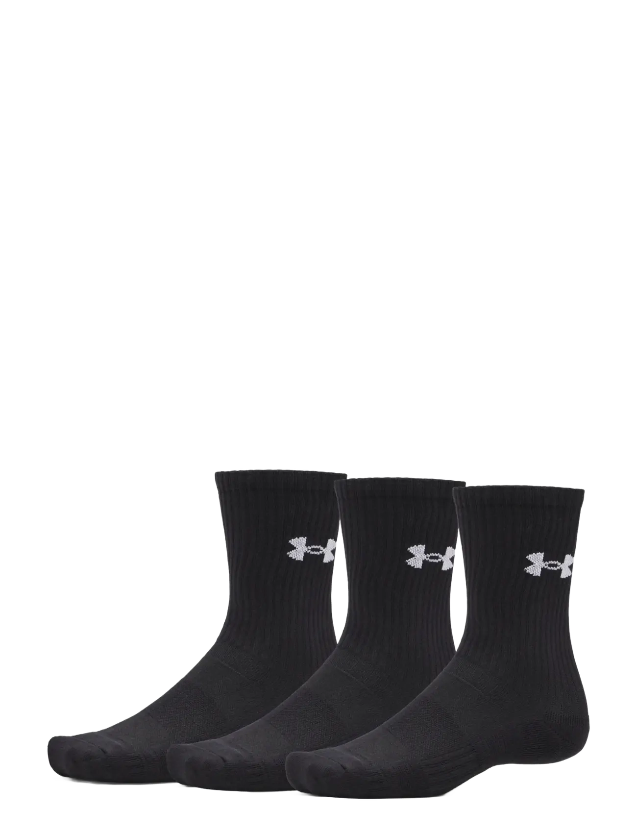 Under Armour UA Performance Cotton 3p Crw - Kläder - ULTIMATE BLACK / black