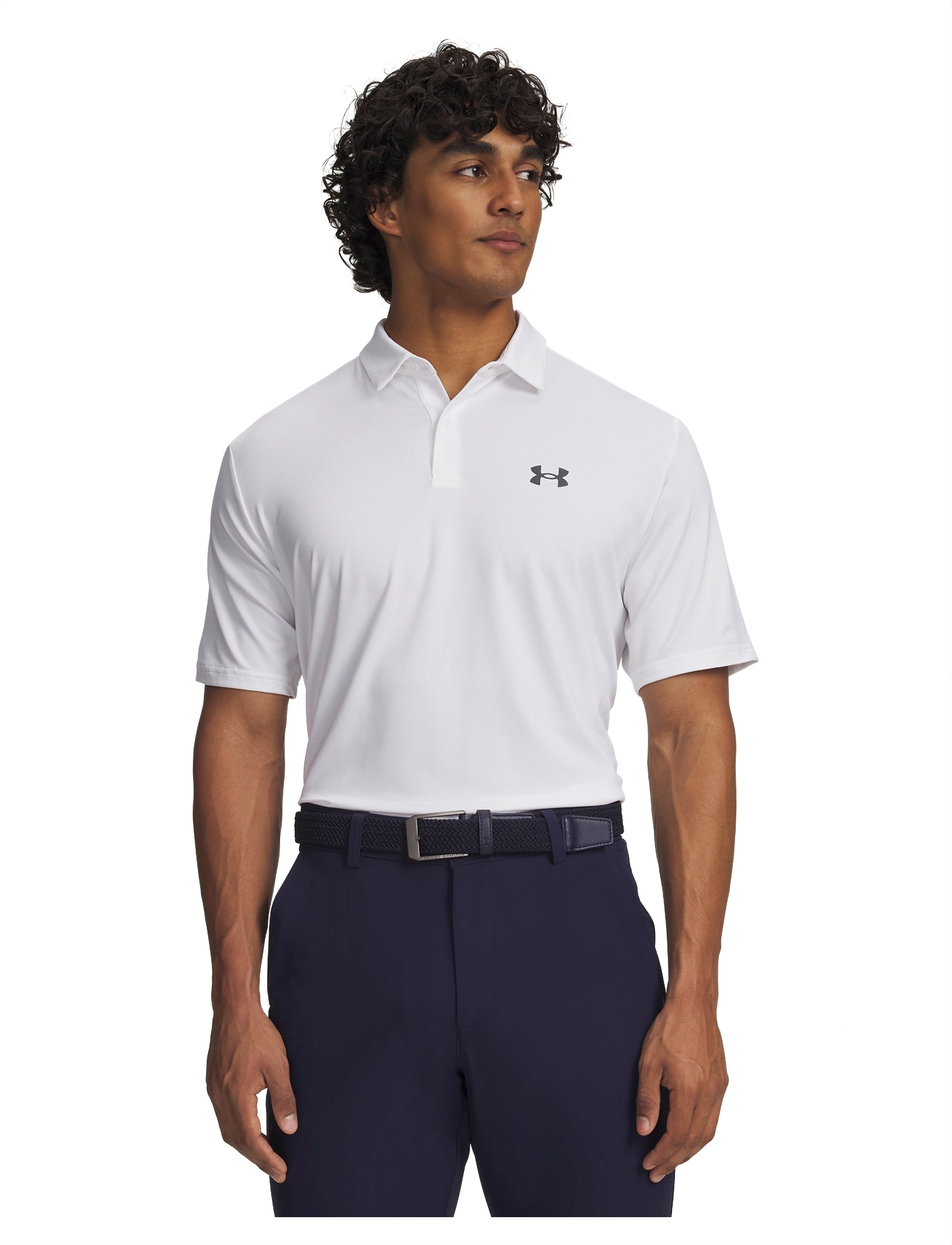 Under Armour Ua Matchplay Polo, L, White, Sport Polos > Sport Short-sleeved Polos, Herre