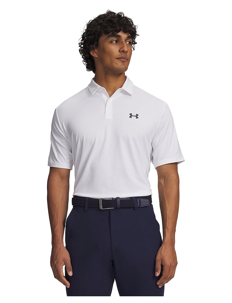Under Armour - UA Matchplay Polo - toppe & t-shirts - white - 0
