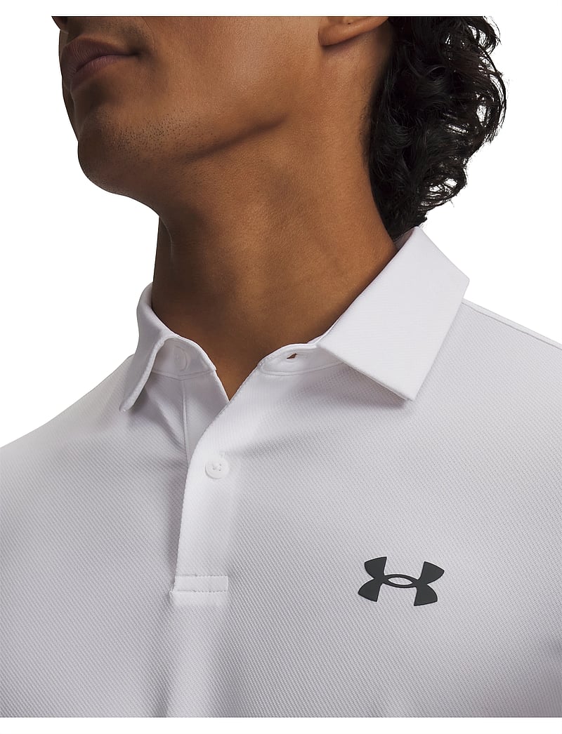 Under Armour - UA Matchplay Polo - toppar & t-shirts - white - 4