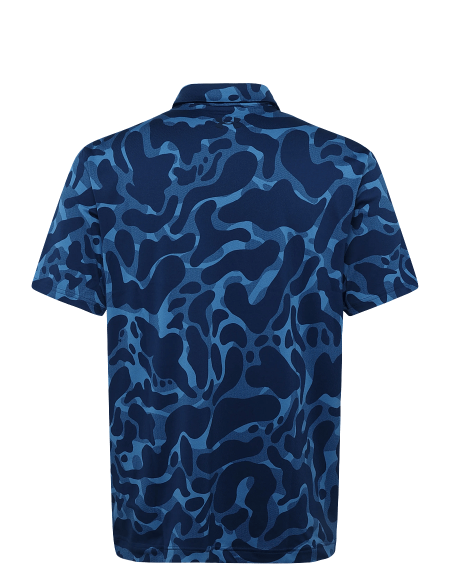 Under Armour - UA Matchplay Printed Polo - toppe & t-shirts - aegean blue - 2