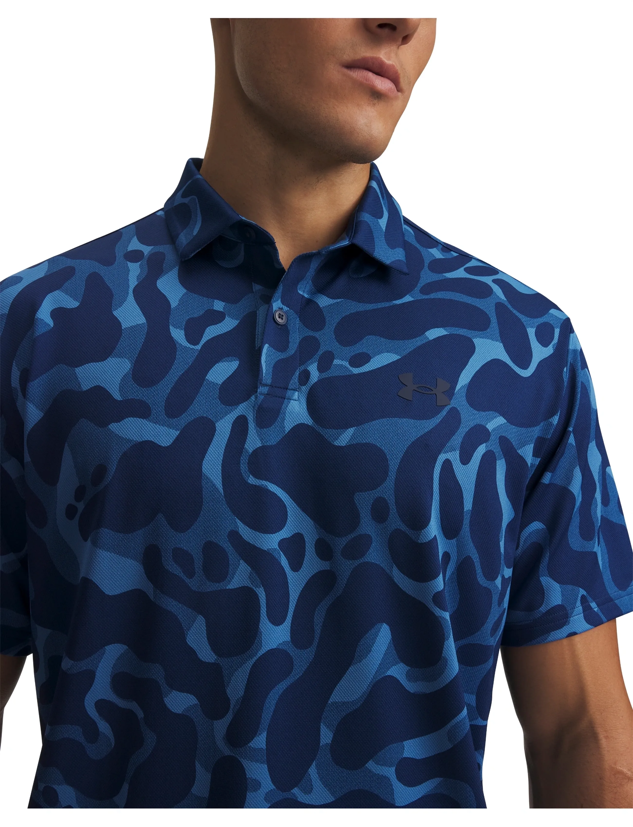Under Armour - UA Matchplay Printed Polo - aegean blue - 4