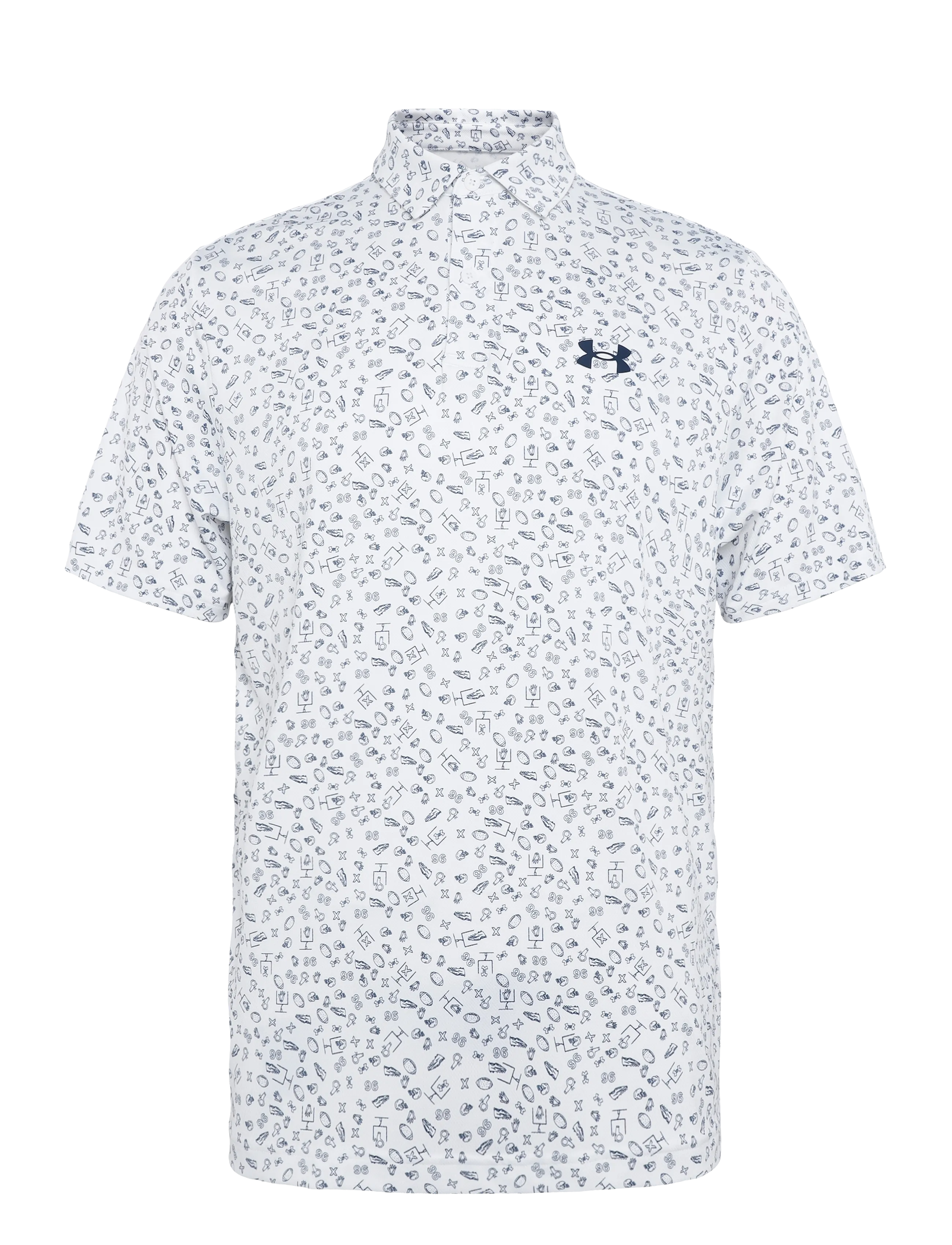 UNDER ARMOUR Ua Matchplay Printed Polo Weiß - L - Herren