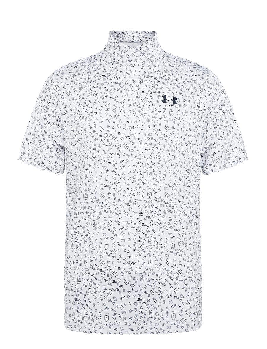 Under Armour - UA Matchplay Printed Polo - alussärgid ja t-särgid - white - 1