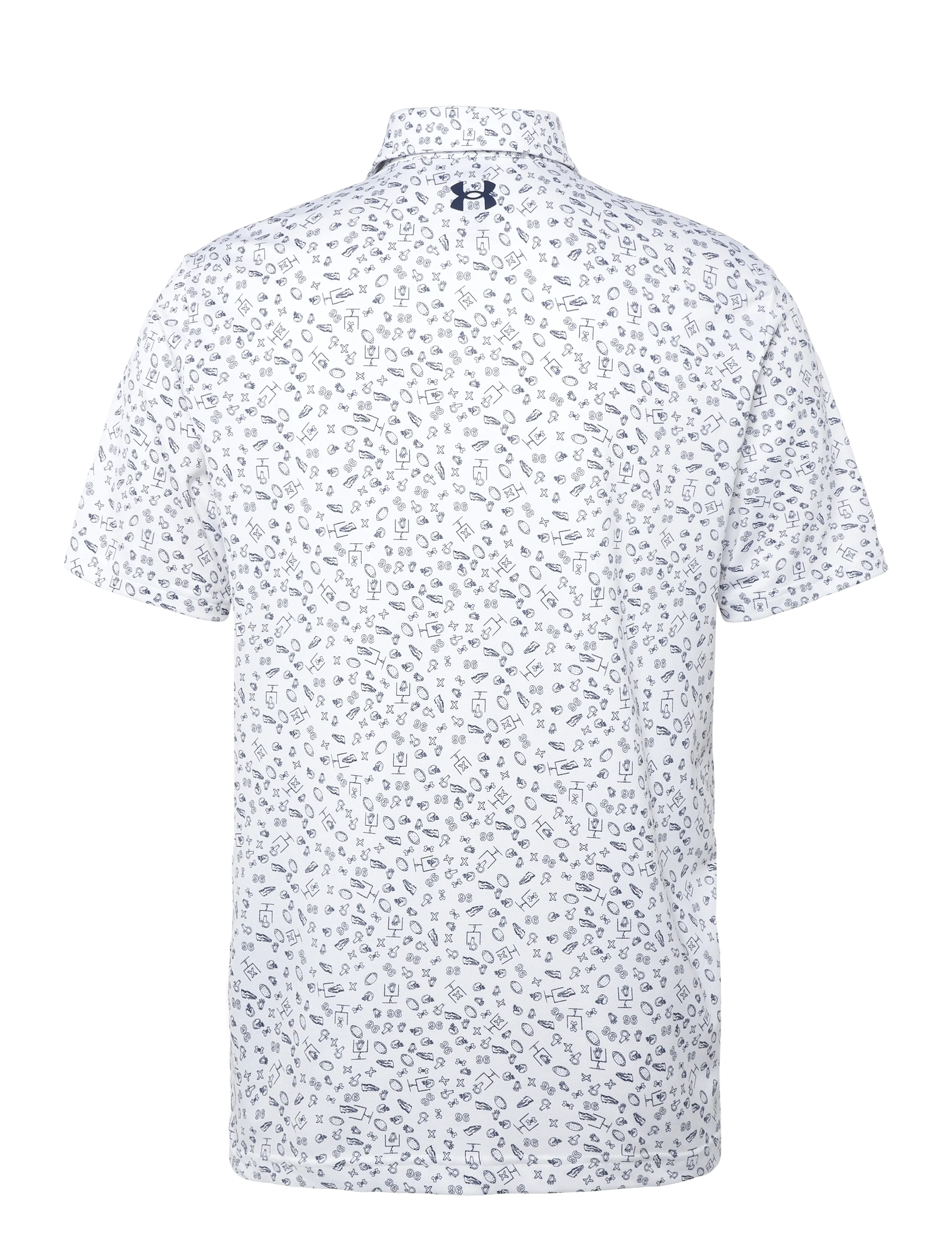 Under Armour - UA Matchplay Printed Polo - polos - white - 2