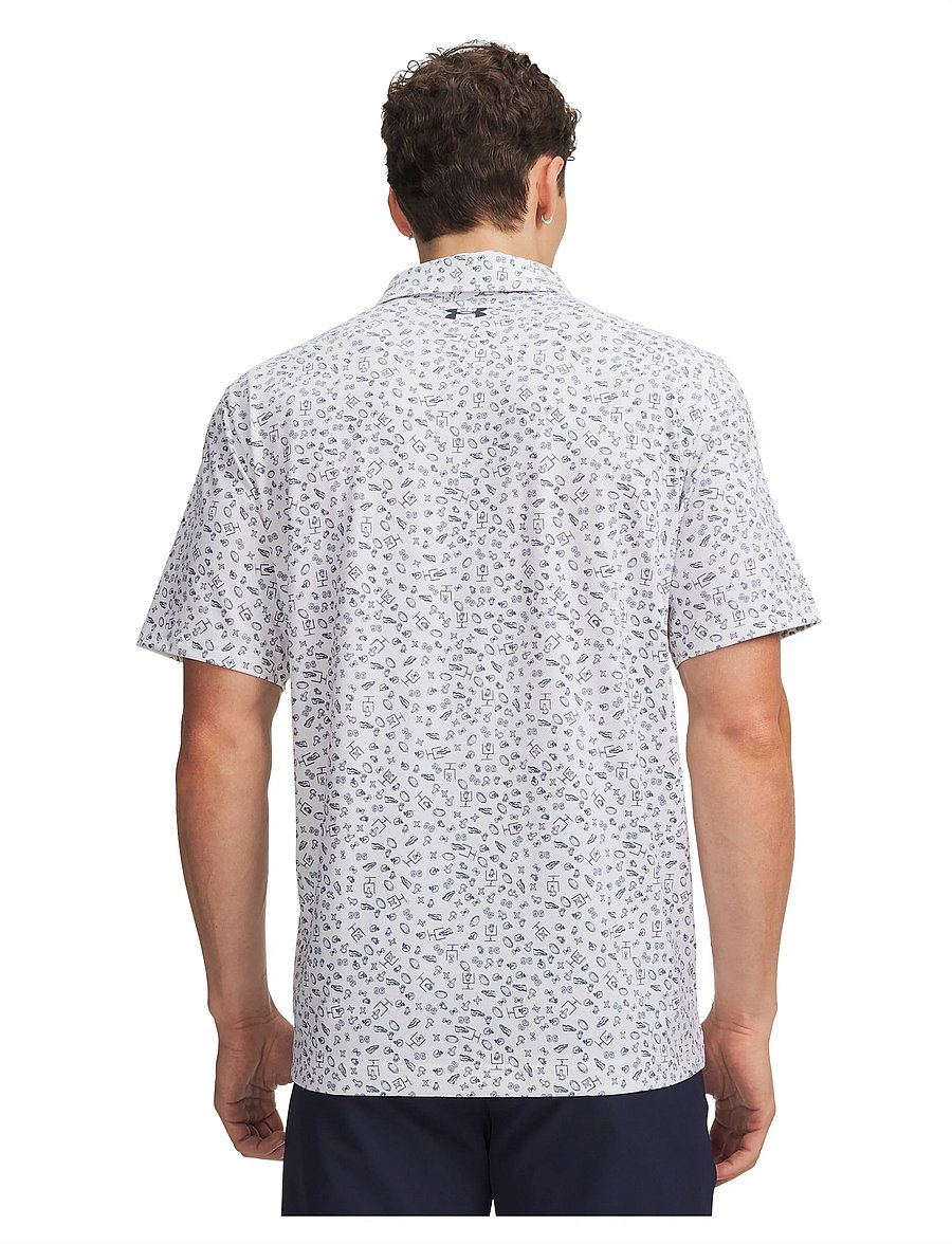 Under Armour - UA Matchplay Printed Polo - alussärgid ja t-särgid - white - 3