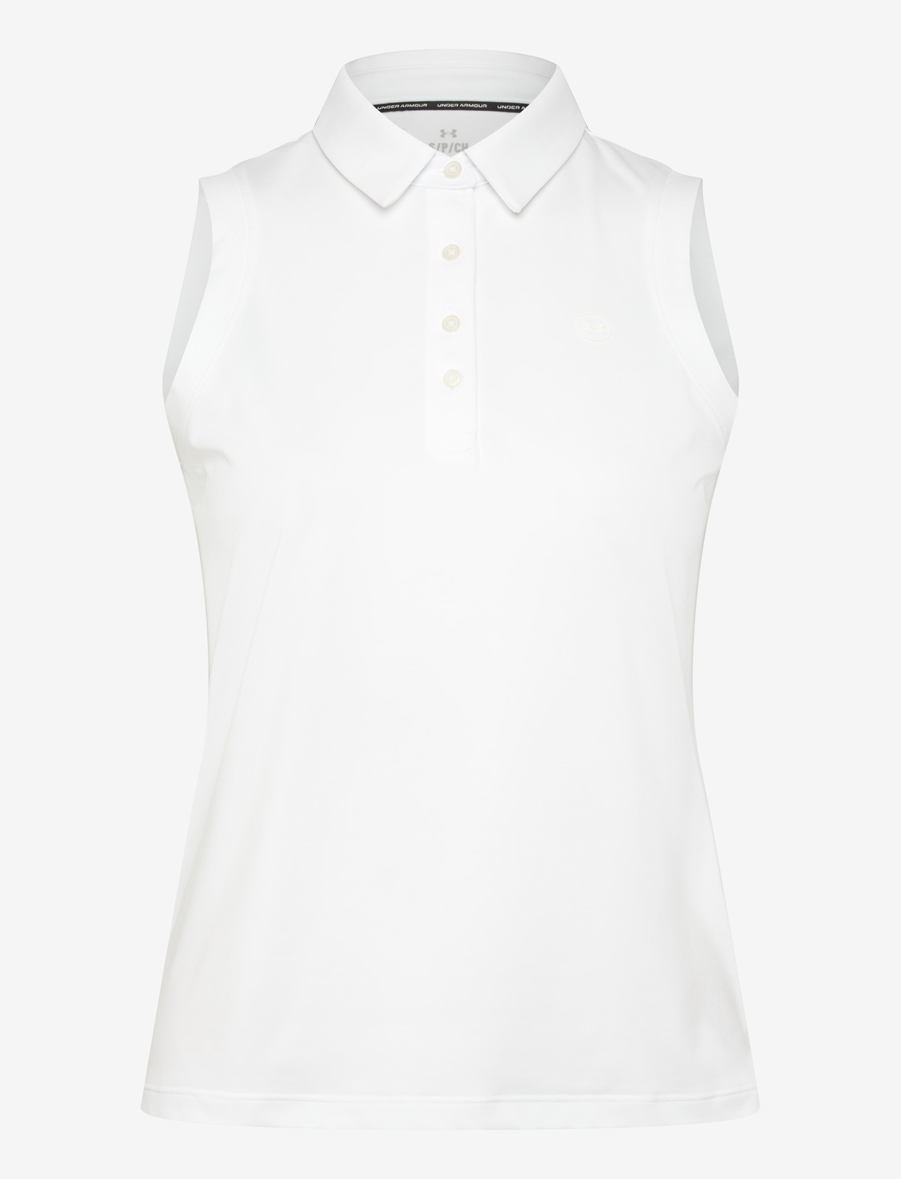 Under Armour - UA ArmourDry SL Polo - toppar & t-shirts - white - 1