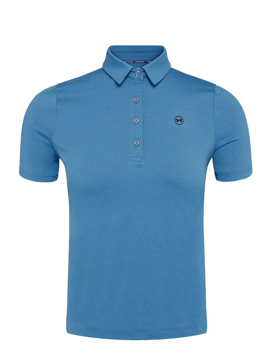 Under Armour - UA ArmourDry SS Polo - toppe & t-shirts - aegean blue - 1