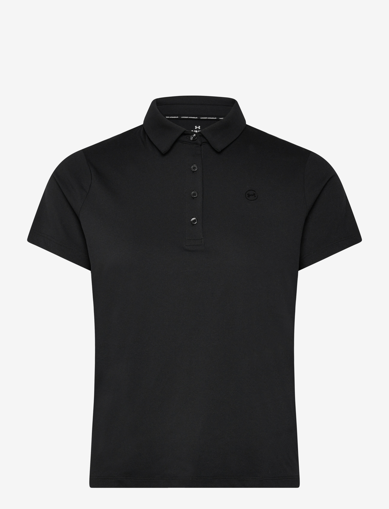 Under Armour - UA ArmourDry SS Polo - toppe & t-shirts - black - 1