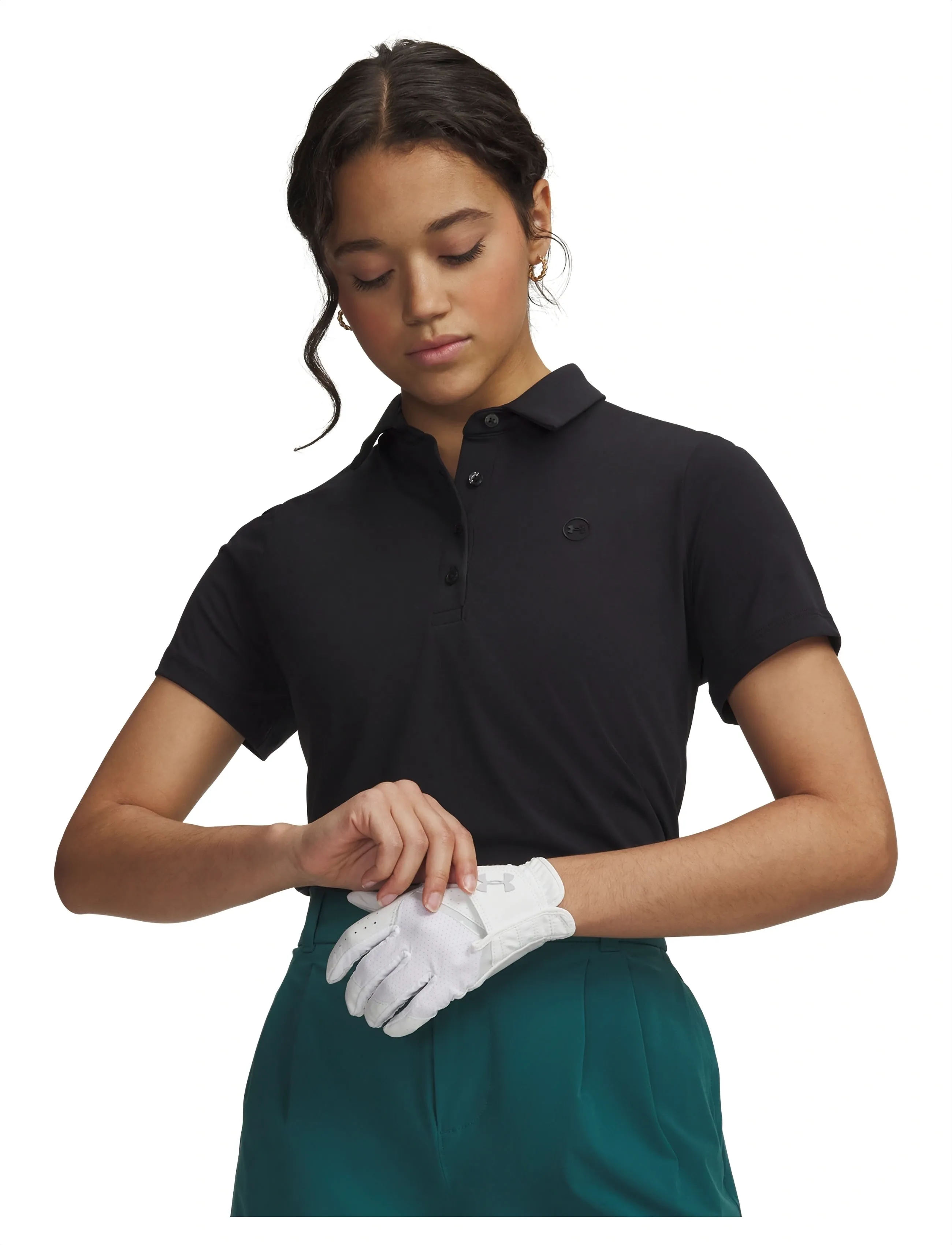 Under Armour Ua Armourdry Ss Polo, S, Sports Oberteile & T-shirts, Schwarz - Sport Polos, Frauen