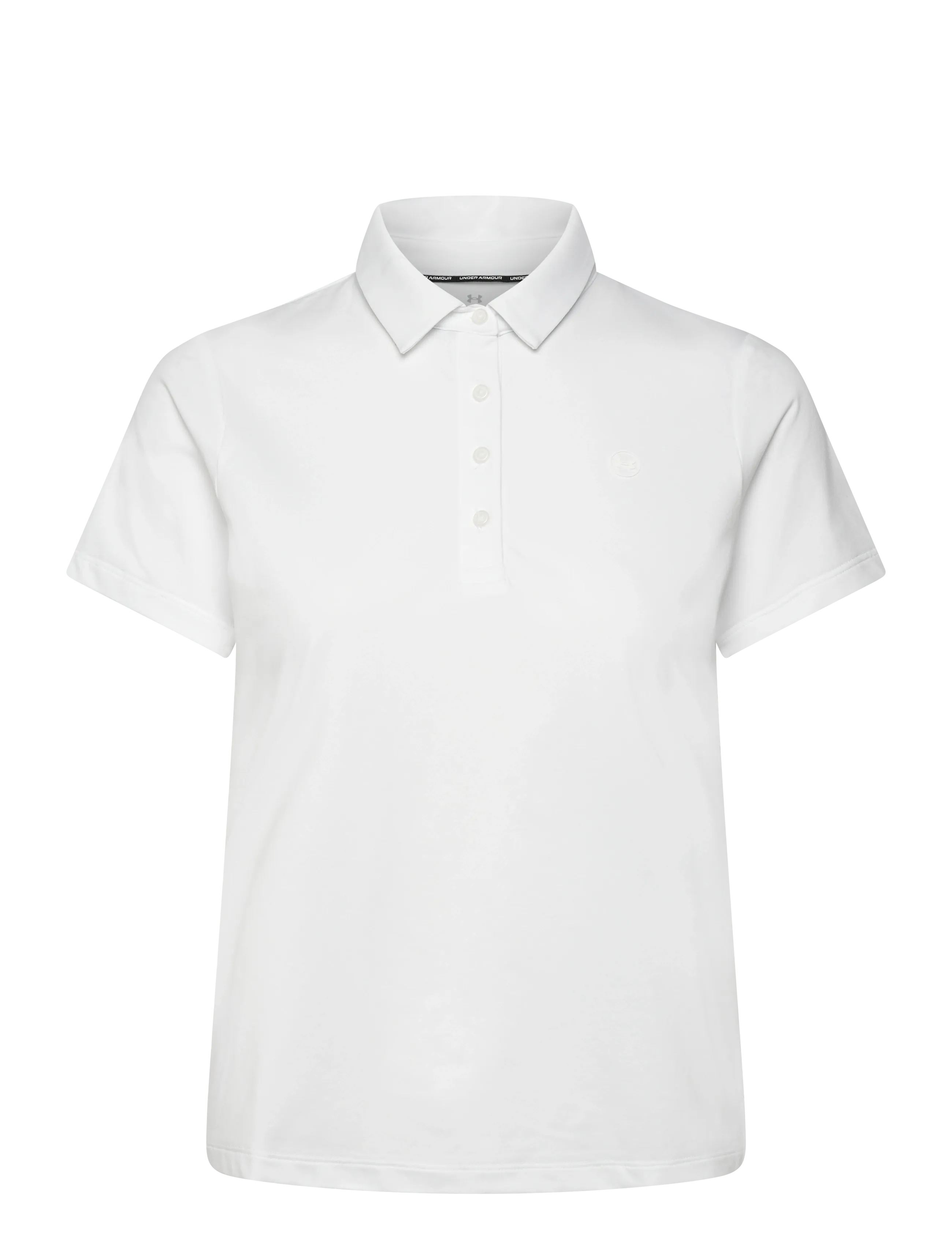 Under Armour UA ArmourDry SS Polo - Tøj - WHITE / white