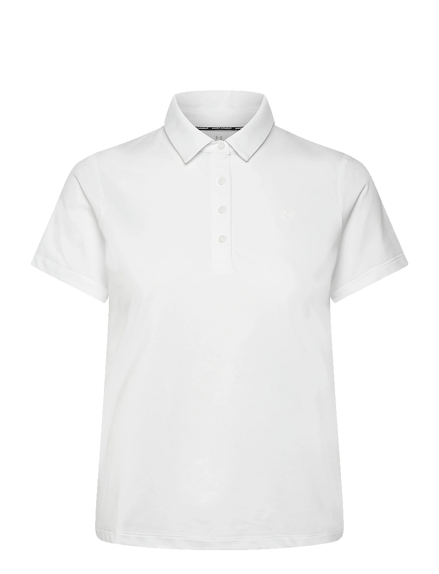 Under Armour - UA ArmourDry SS Polo - oberteile & t-shirts - white - 1