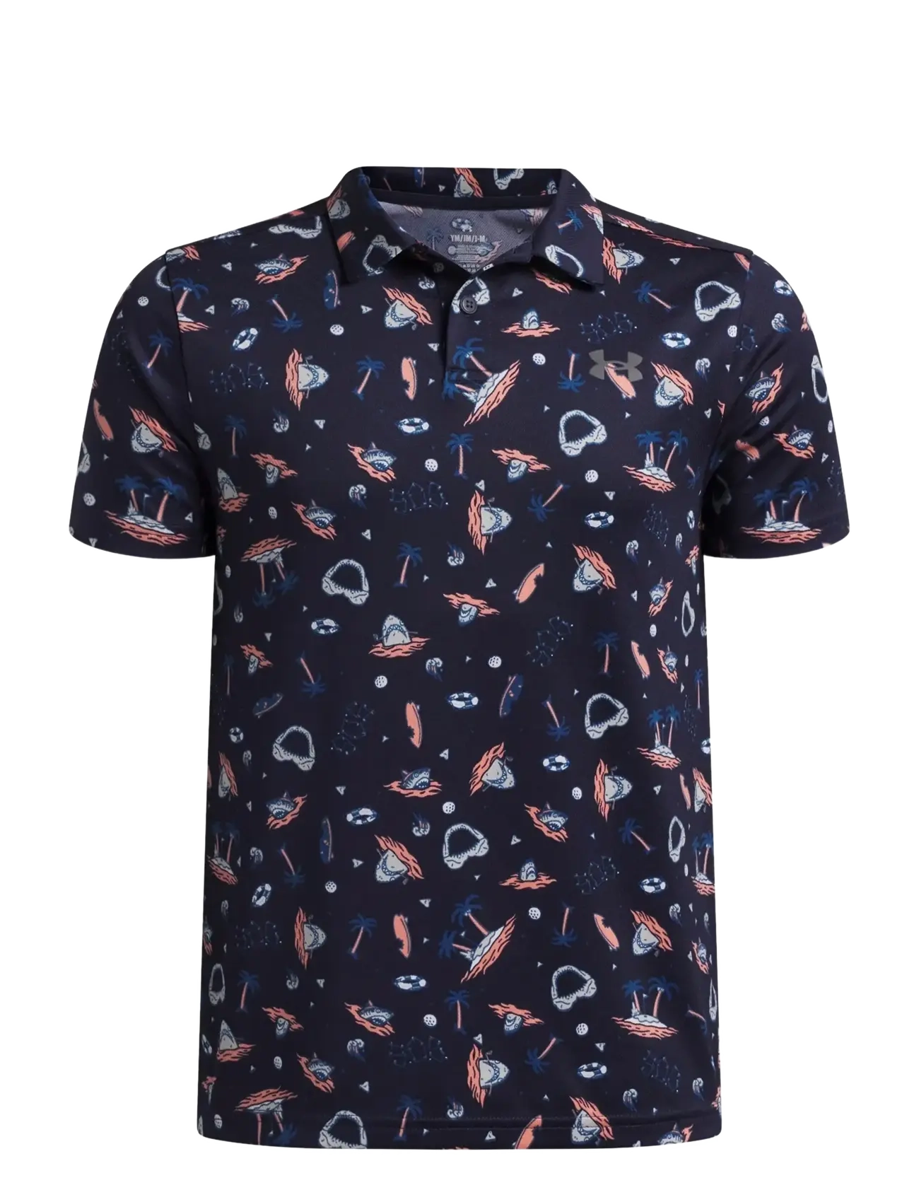 UNDER ARMOUR Ua Matchplay Printed Polo Navy - 140-152 - Kinder