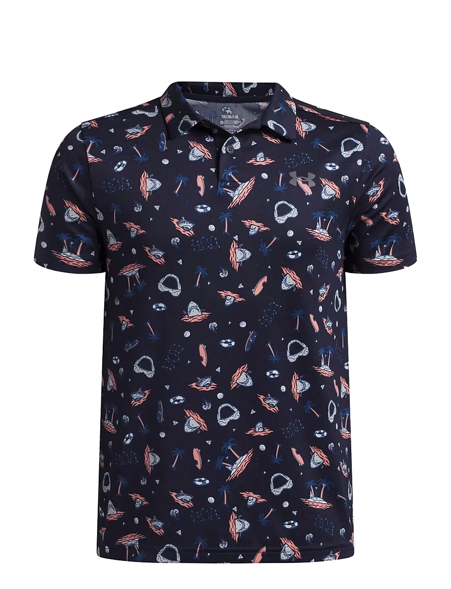 Under Armour - UA Matchplay Printed Polo - kurzärmelig - midnight navy - 0