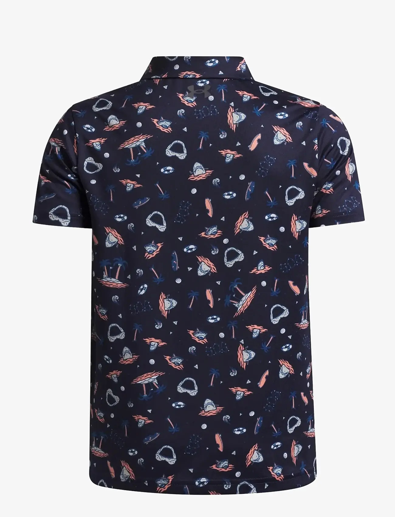Under Armour - UA Matchplay Printed Polo - oberteile & t-shirts - midnight navy - 1