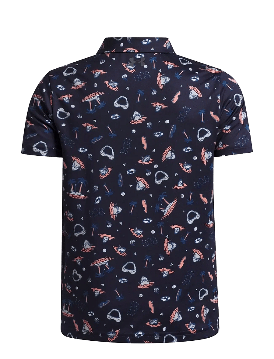 Under Armour - UA Matchplay Printed Polo - kurzärmelig - midnight navy - 1
