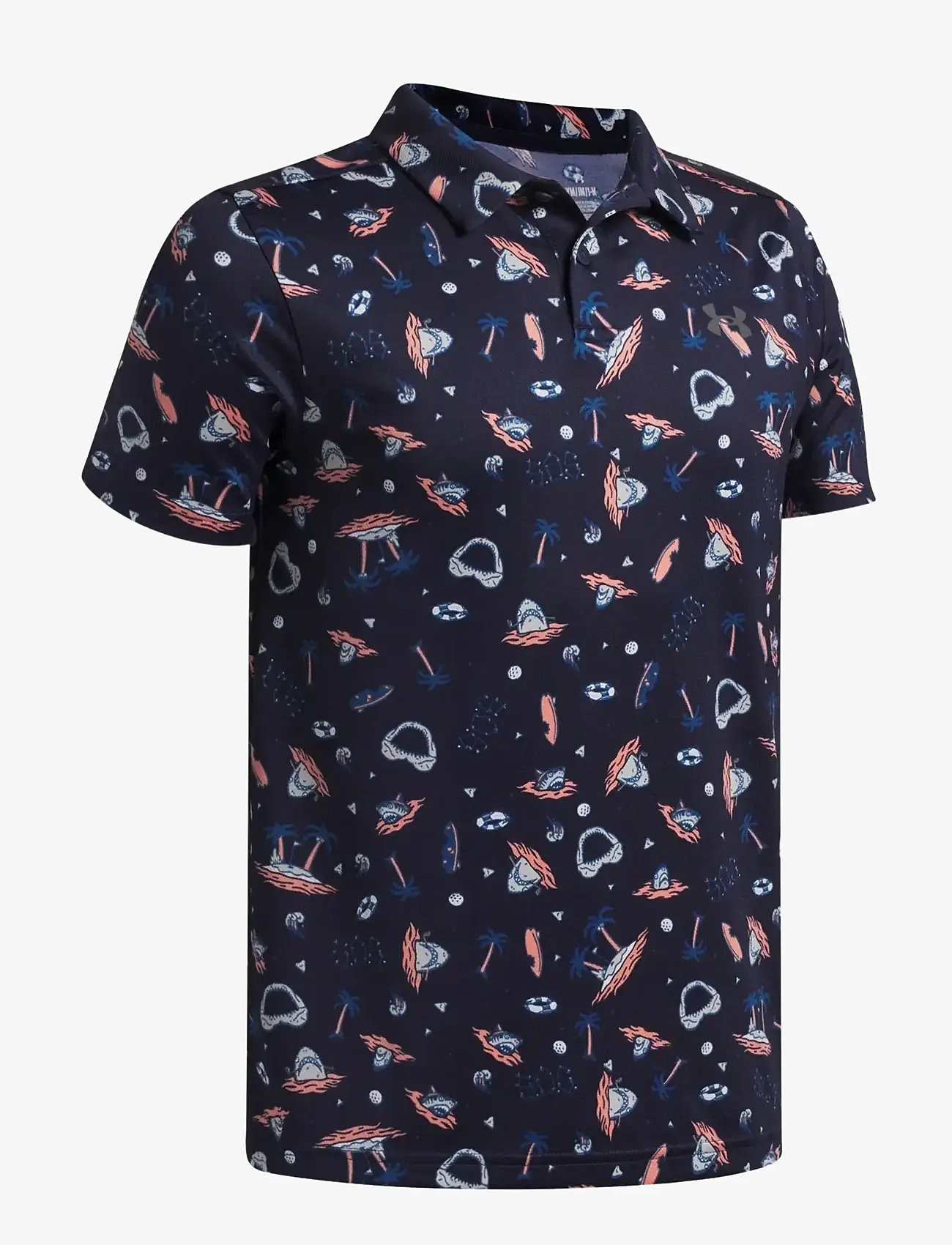 Under Armour - UA Matchplay Printed Polo - oberteile & t-shirts - midnight navy - 2